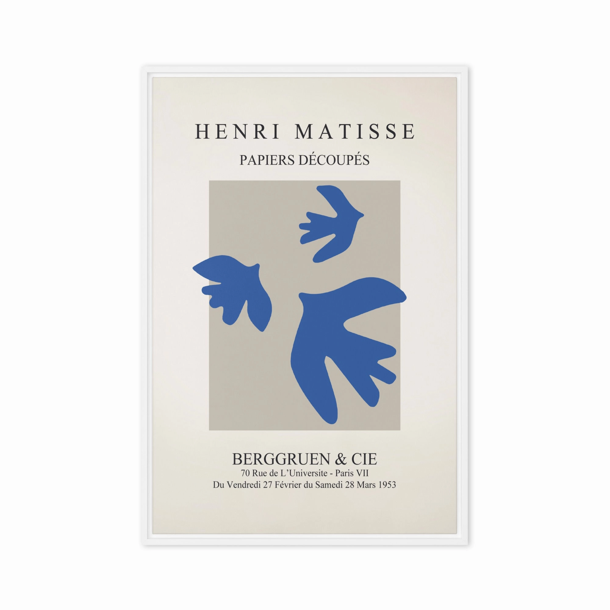 Canvas - Henri Matisse, blue birds