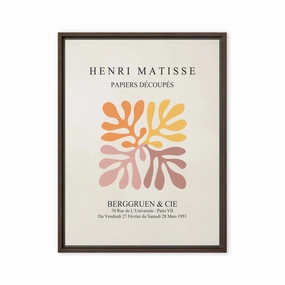 Canvas - Henri Matisse, paper decoups colorful leaves canvas mural art