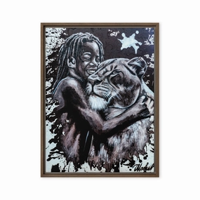 Canvas - Her Cub, Nokuthula M Mpofu canvas mural art