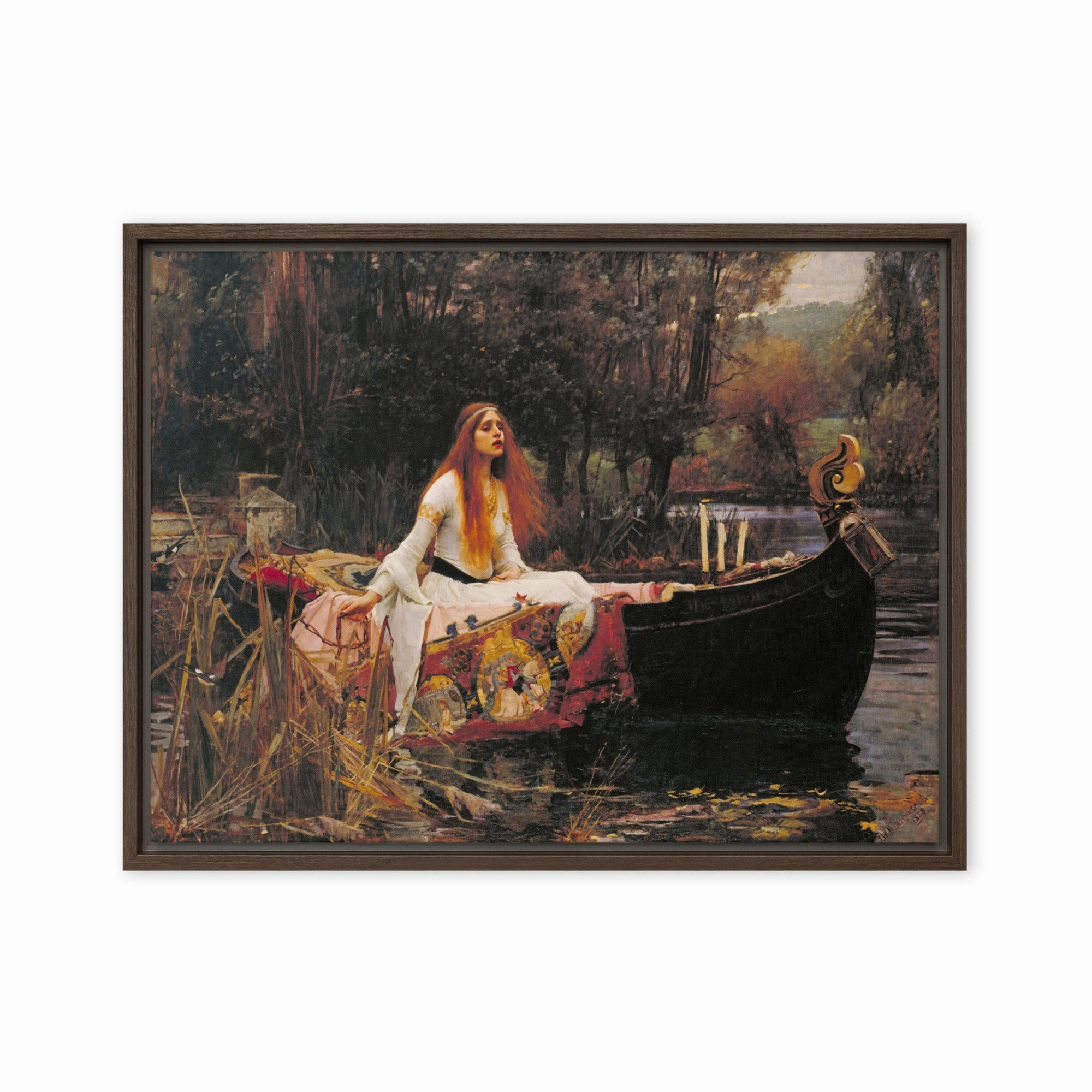 Canvas - John William Waterhouse, The Lady of Shalott canvas mural art