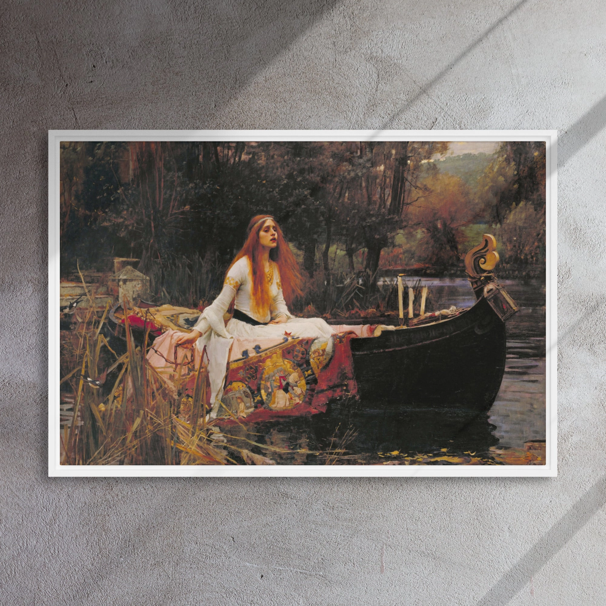 Canvas - John William Waterhouse, The Lady of Shalott