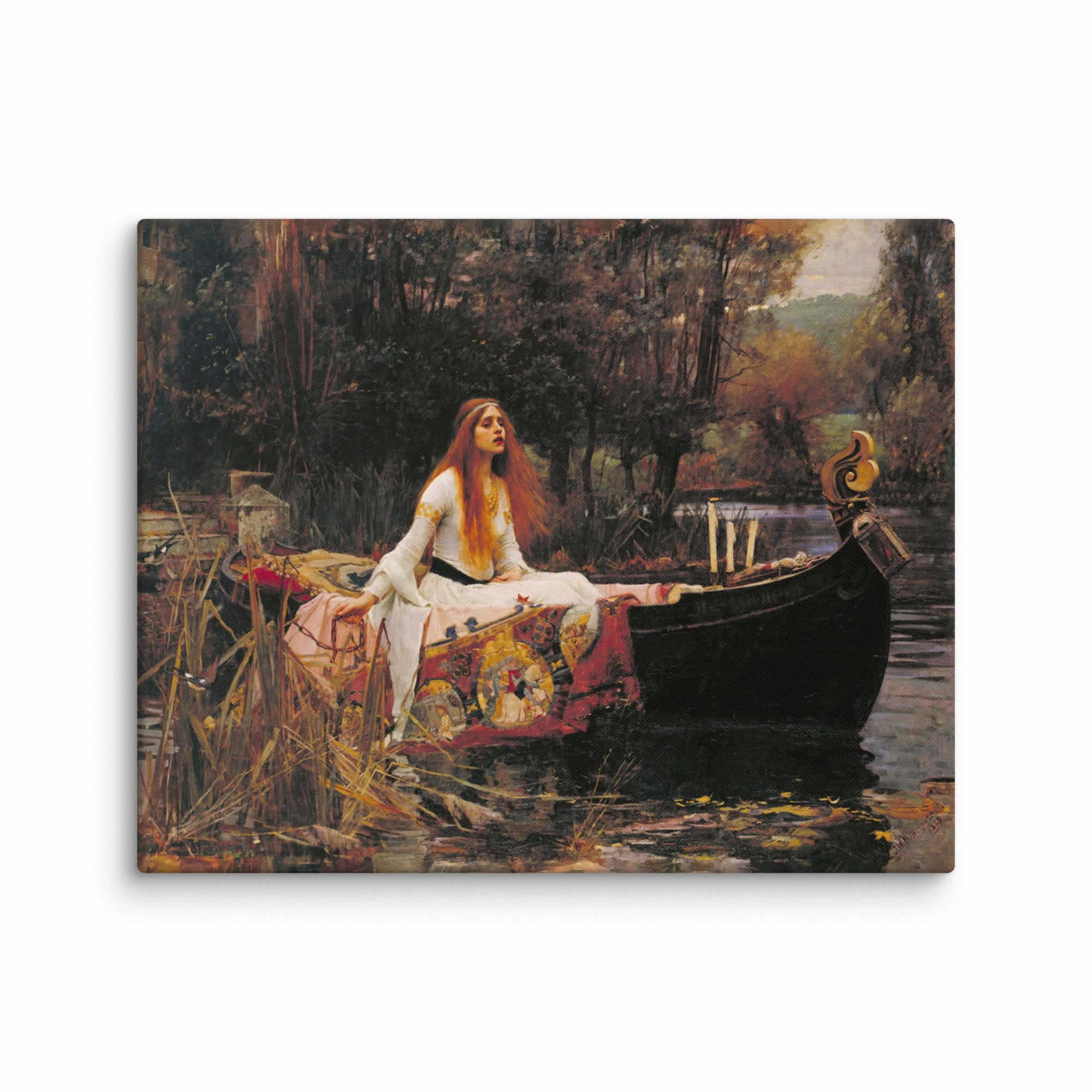 Canvas - John William Waterhouse, The Lady of Shalott