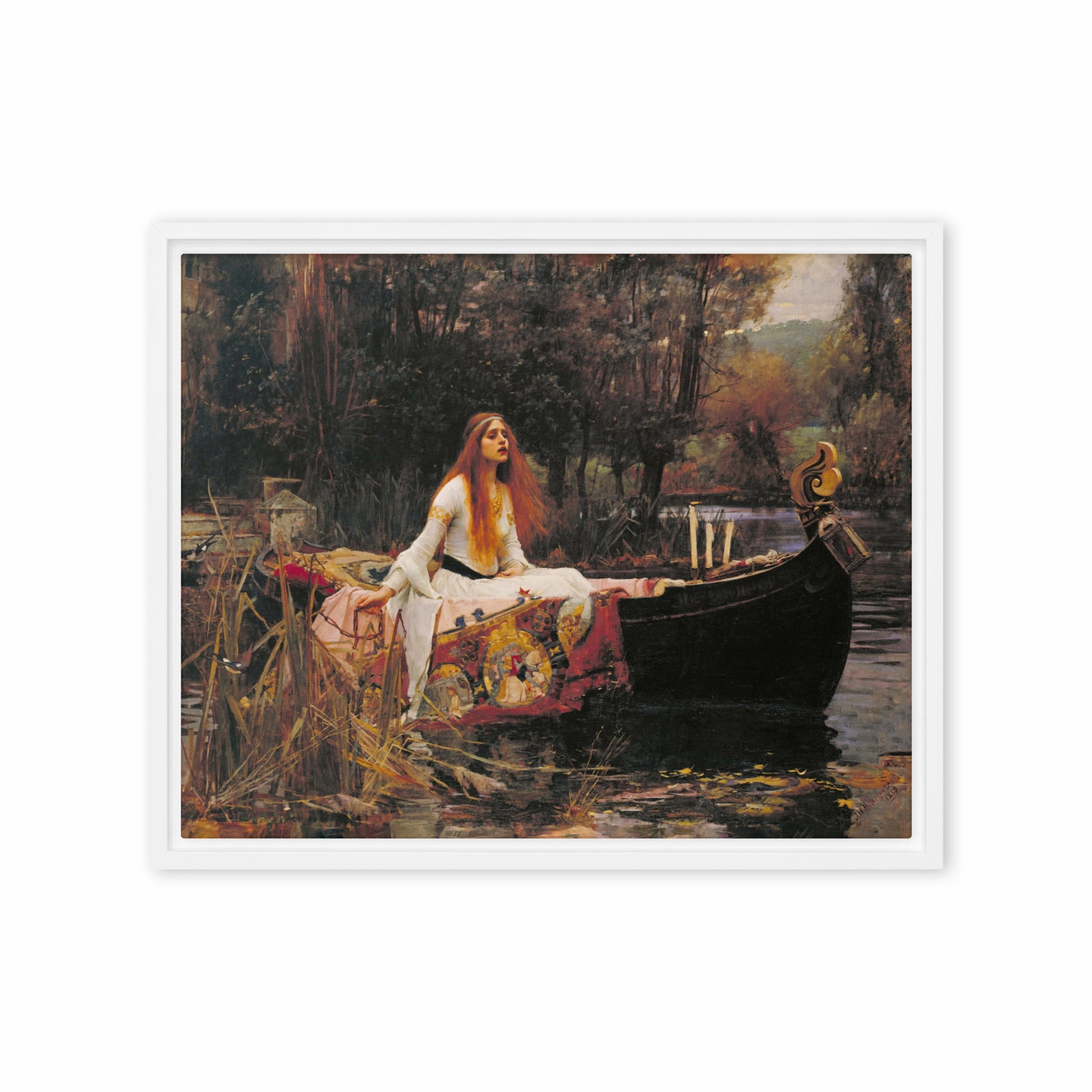 Canvas - John William Waterhouse, The Lady of Shalott