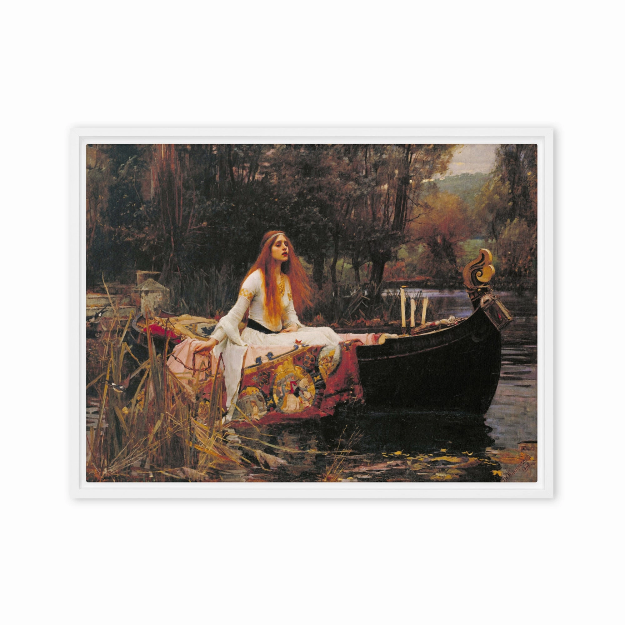 Canvas - John William Waterhouse, The Lady of Shalott