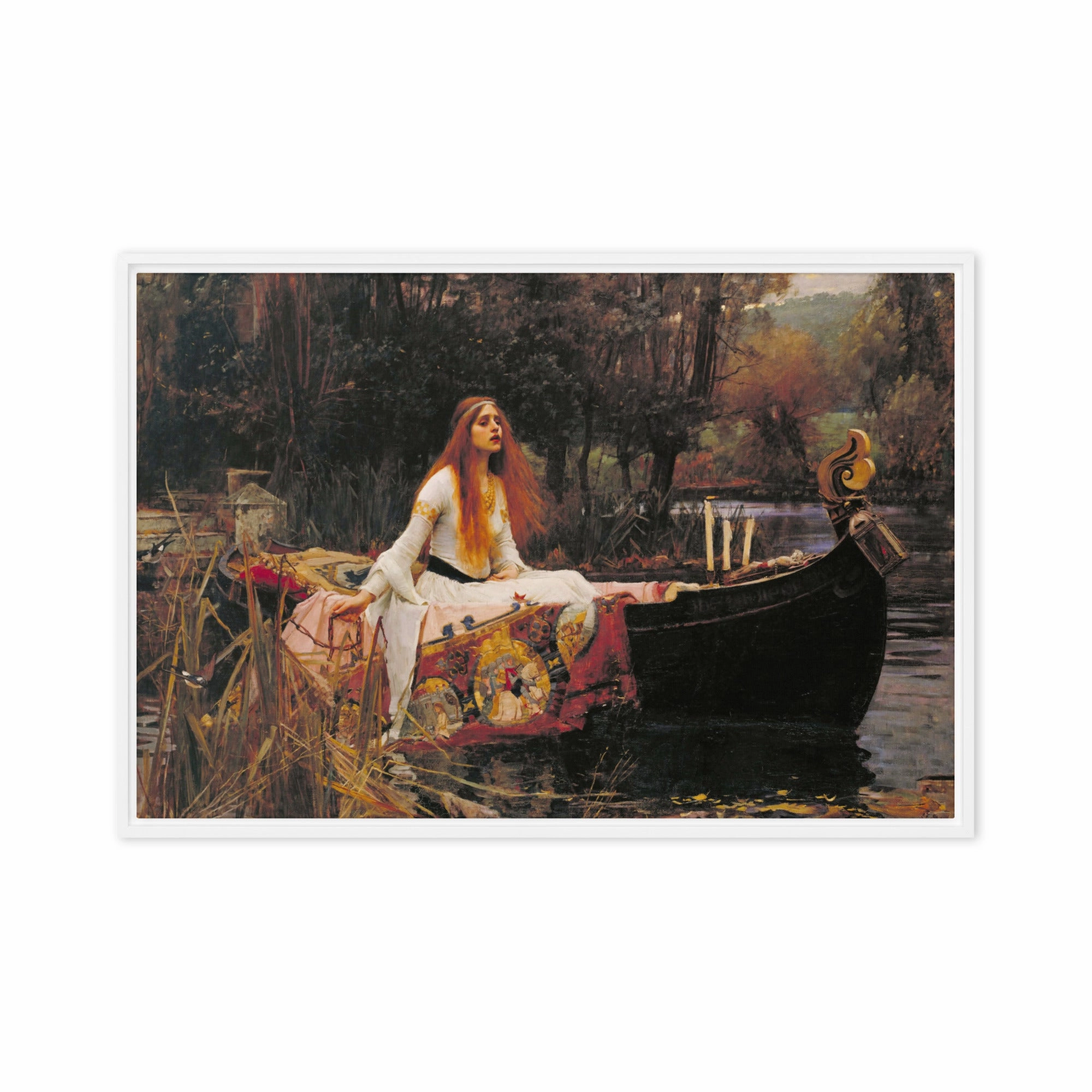 Canvas - John William Waterhouse, The Lady of Shalott