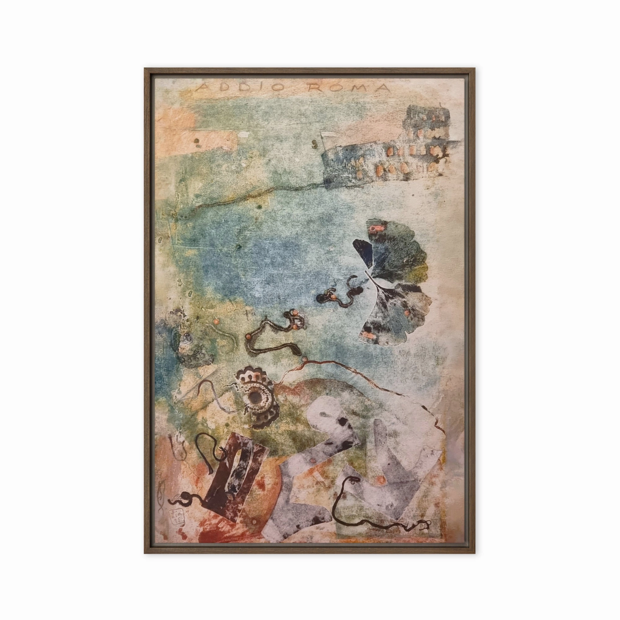 Canvas - Lia Broecker-Jakob, Monotype 5971 goodbye Rome