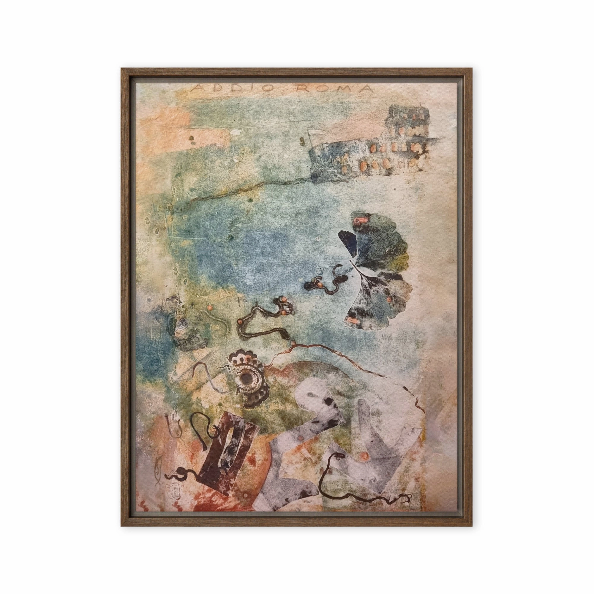 Canvas - Lia Broecker-Jakob, Monotype 5971 goodbye Rome canvas mural art