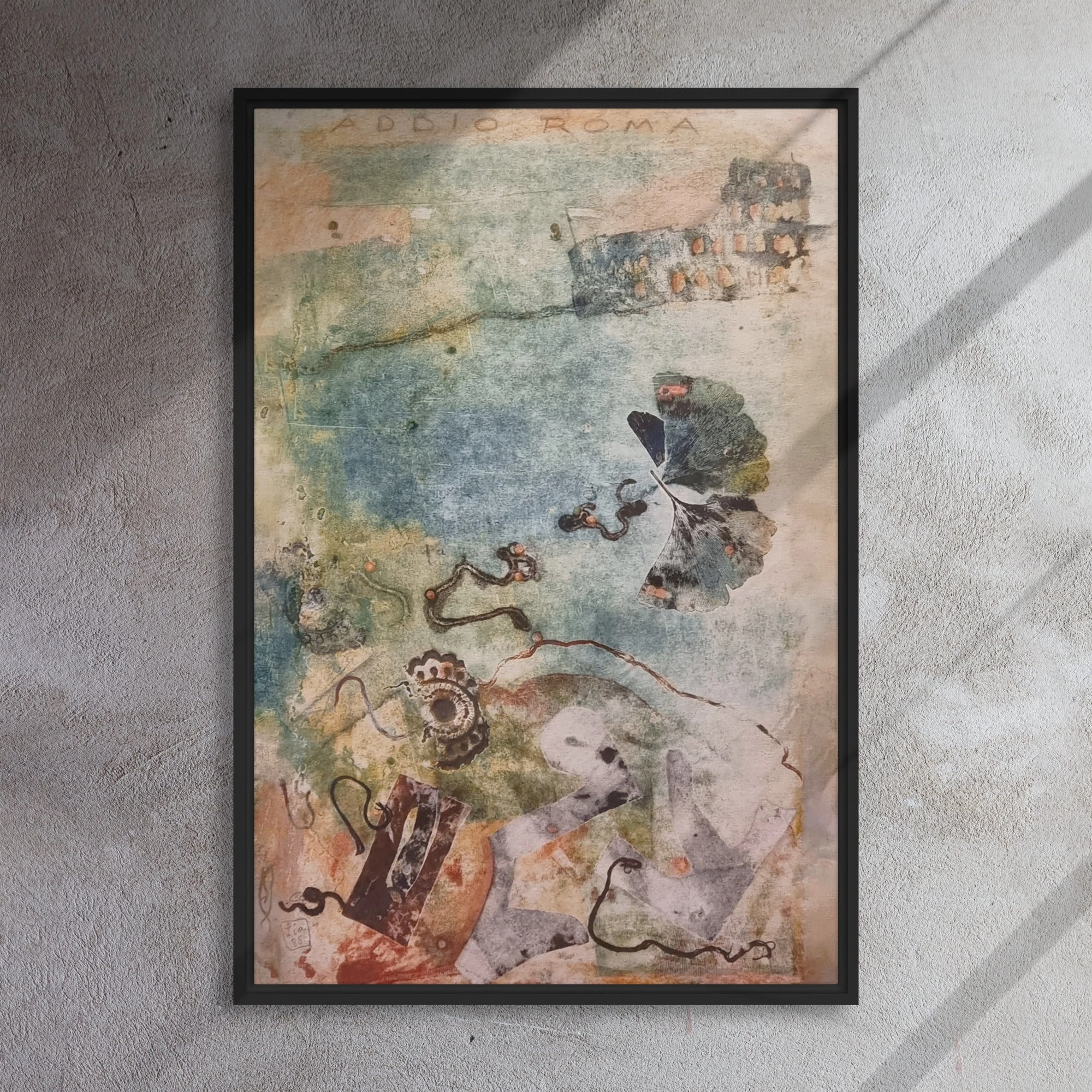 Canvas - Lia Broecker-Jakob, Monotype 5971 goodbye Rome