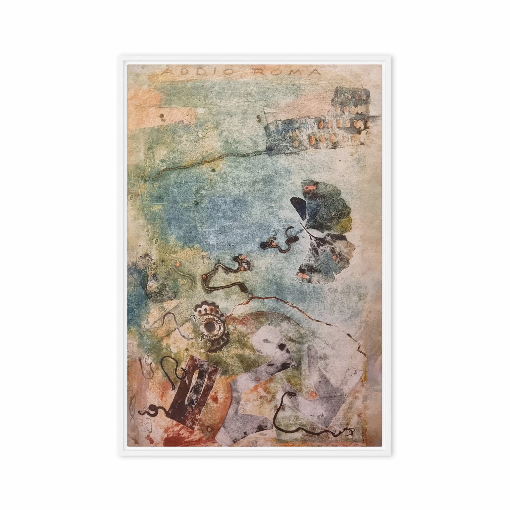 Canvas - Lia Broecker-Jakob, Monotype 5971 goodbye Rome