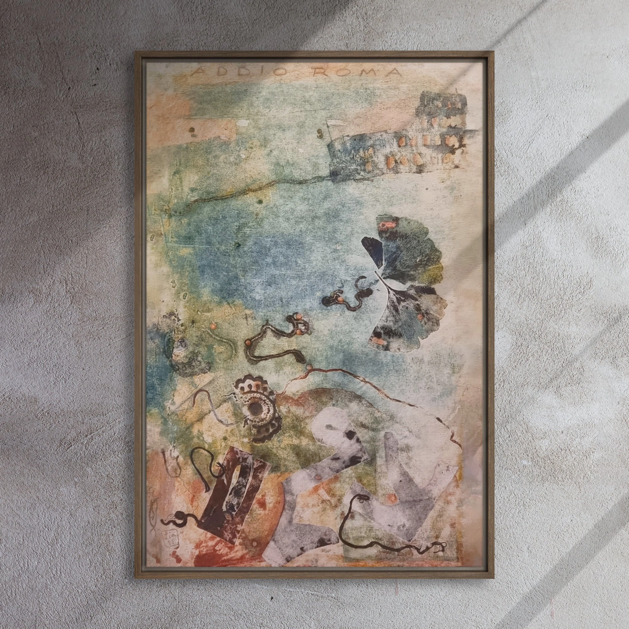Canvas - Lia Broecker-Jakob, Monotype 5971 goodbye Rome