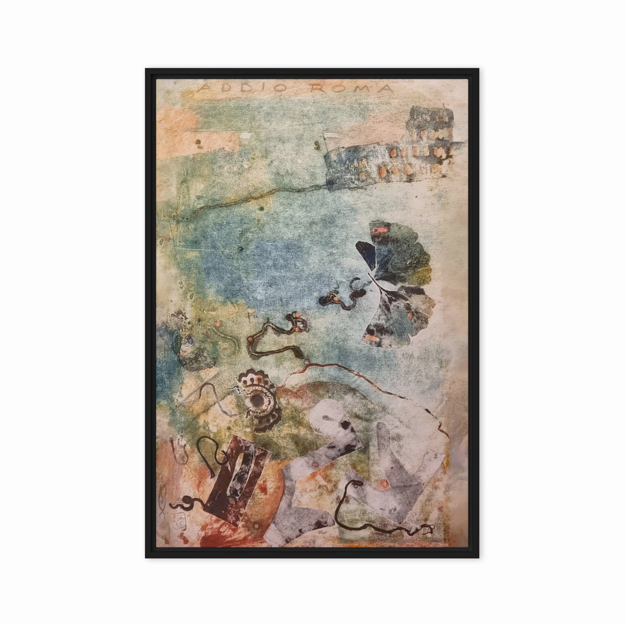 Canvas - Lia Broecker-Jakob, Monotype 5971 goodbye Rome