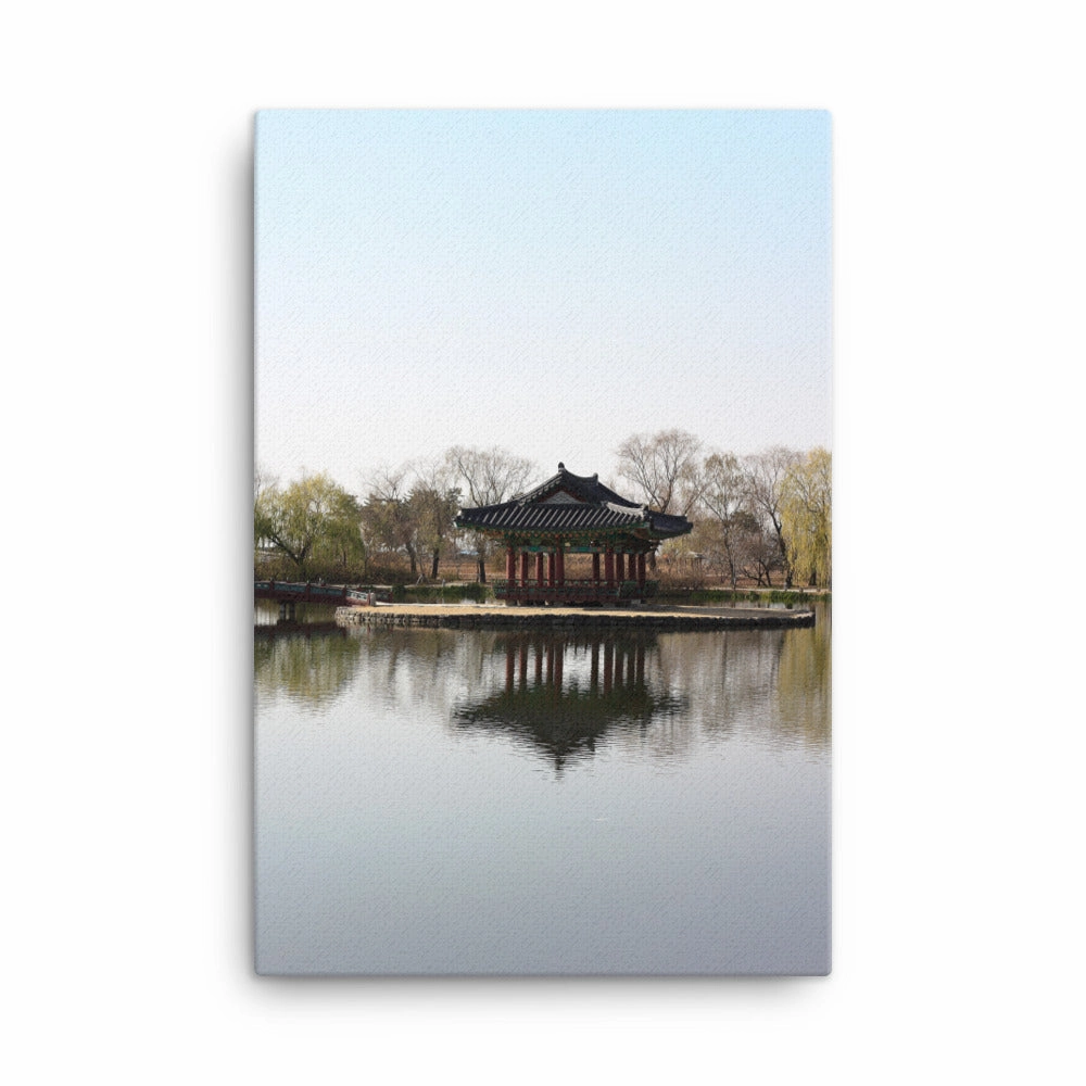 Canvas - pavilion in the middle of the water