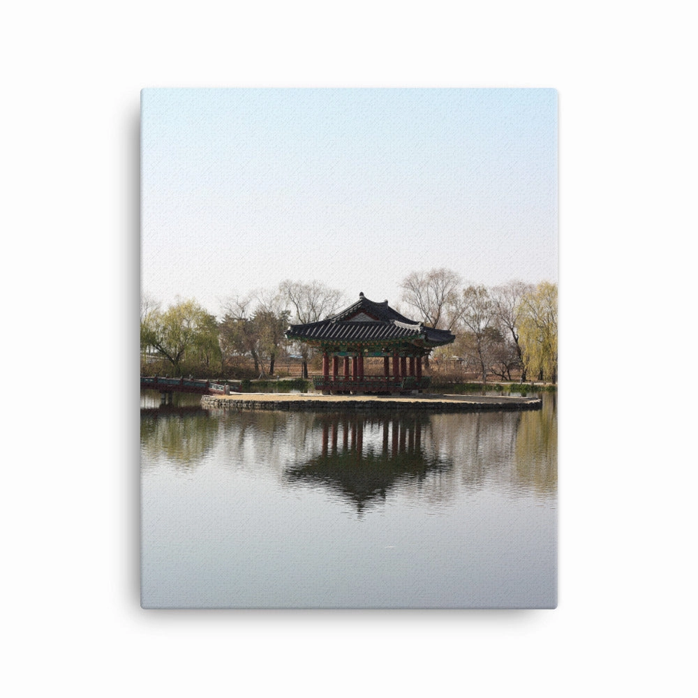 Canvas - pavilion in the middle of the water