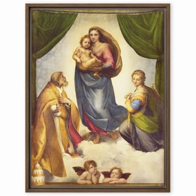 Canvas - Raffaello Sanzio da Urbino, The Sistine Madonna canvas mural art