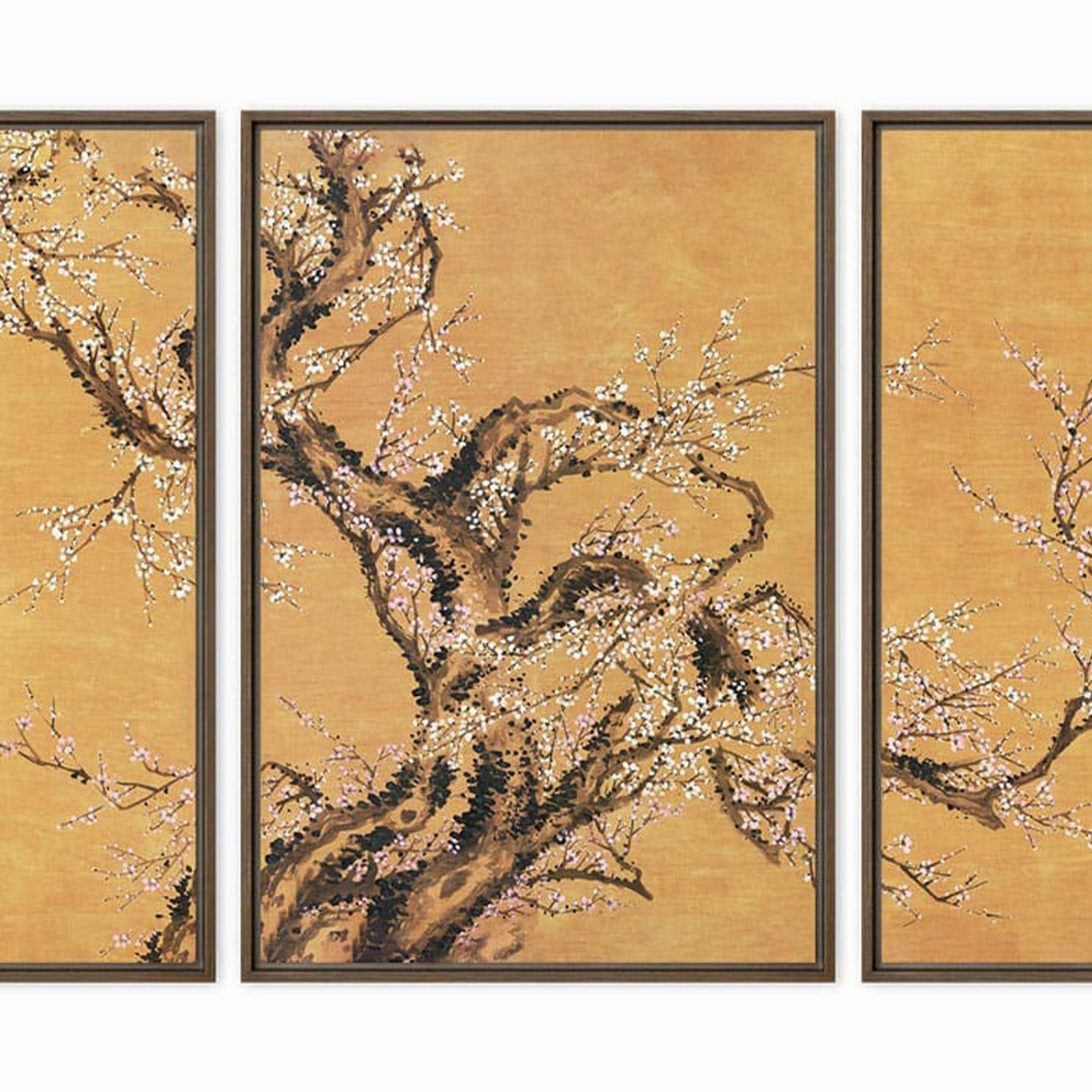 Canvas - Red and white plum blossoms canvas mural art