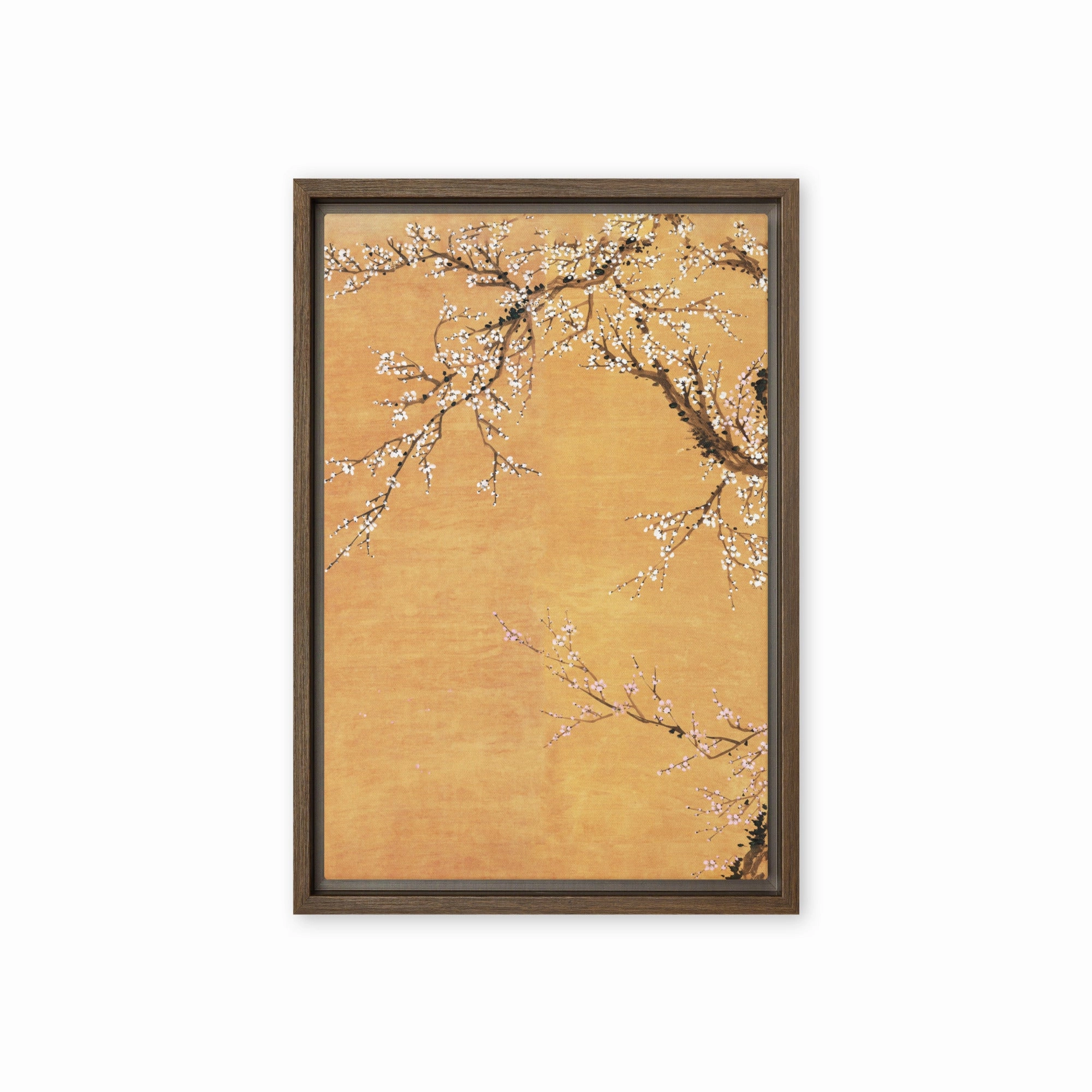 Canvas - Red and white plum blossoms
