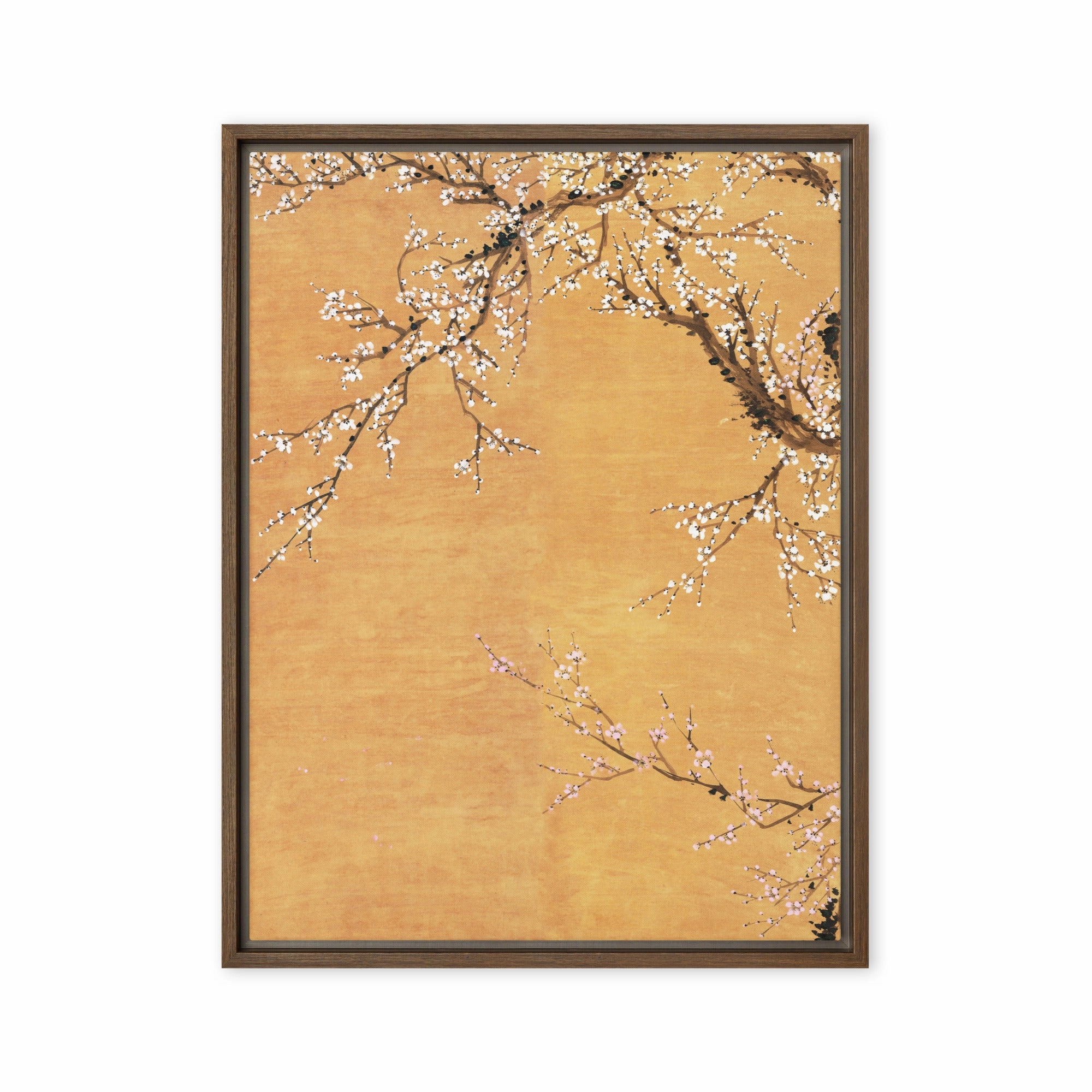 Canvas - Red and white plum blossoms