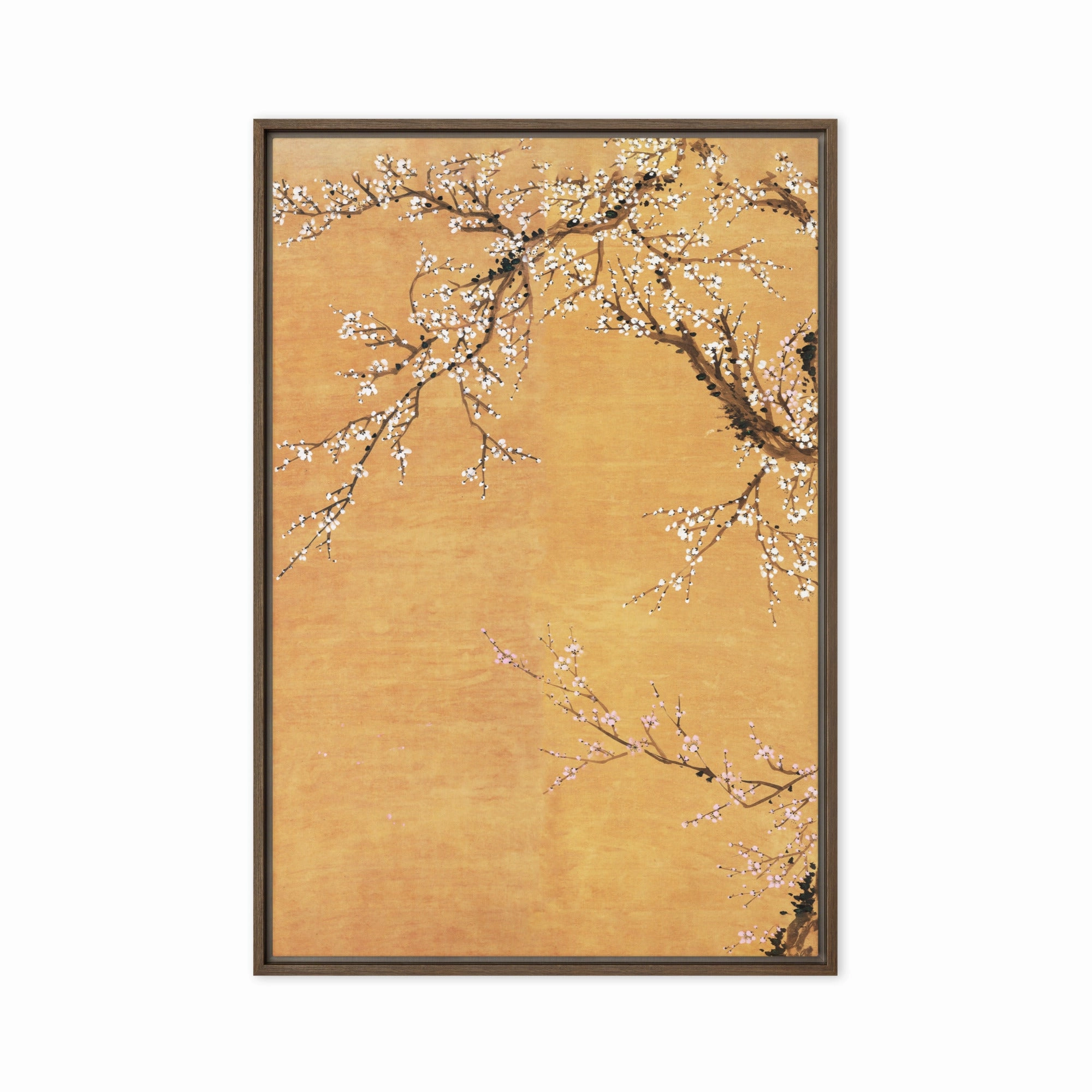 Canvas - Red and white plum blossoms