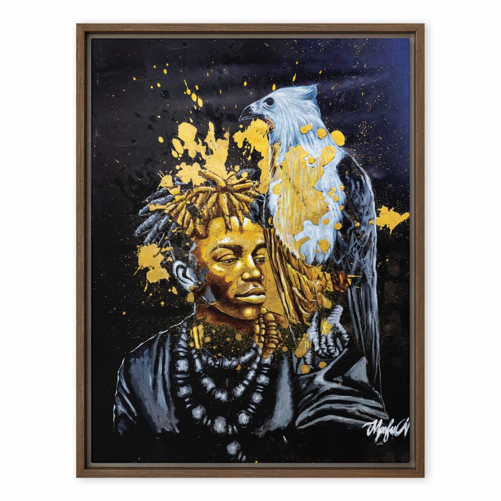 Canvas - Royal Spirit (the Crown Prince), Nokuthula M Mpofu canvas mural art
