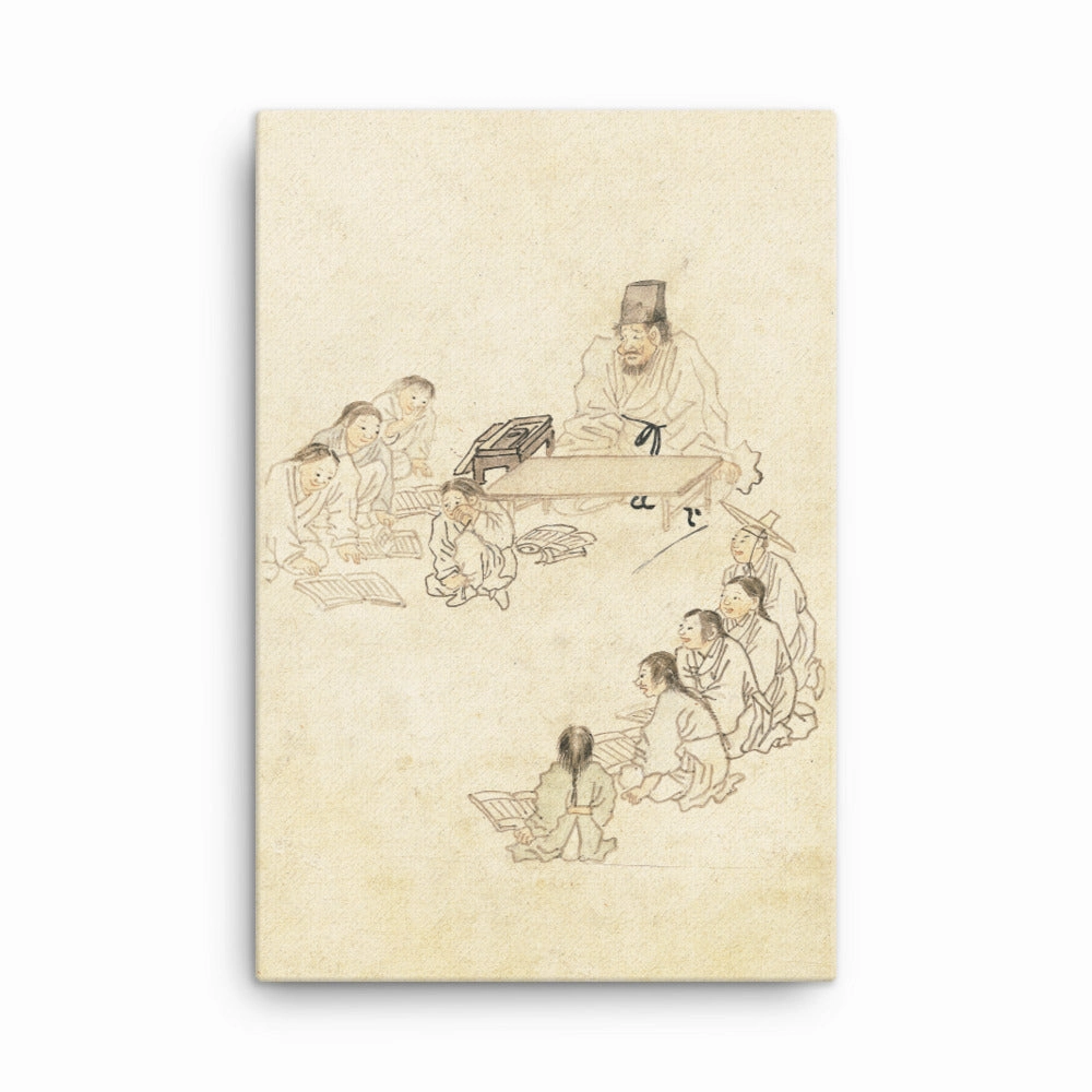 Canvas - School, Seodang, Kim Hong-do