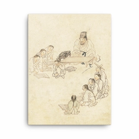 Canvas - School, Seodang, Kim Hong-do canvas mural art