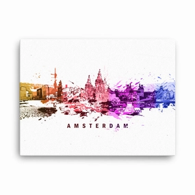 Canvas - Skyline Amsterdam canvas mural art