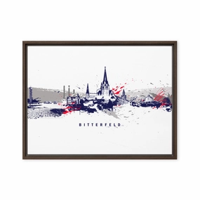 Canvas - Skyline Bitterfeld canvas mural art