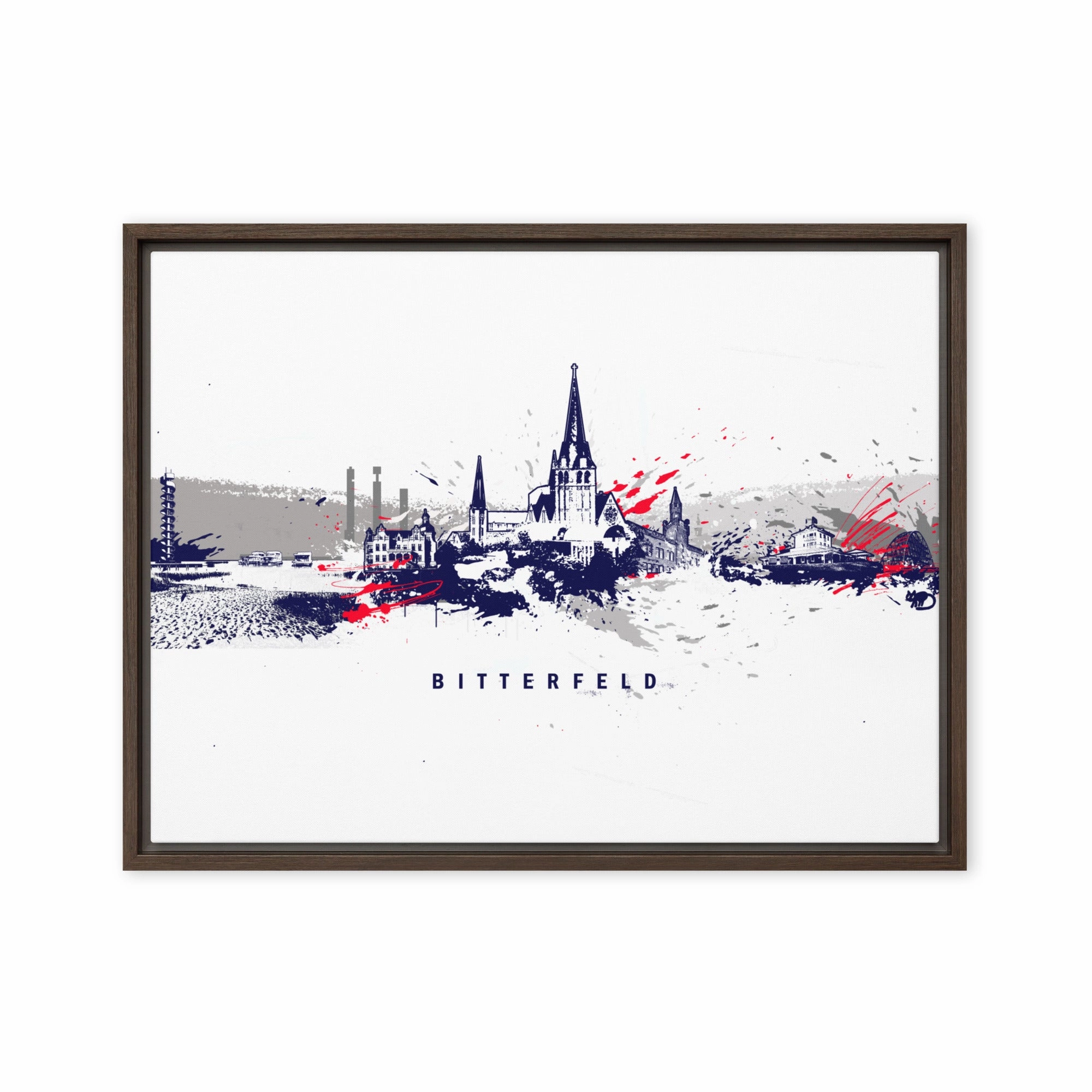 Canvas - Skyline Bitterfeld canvas mural art