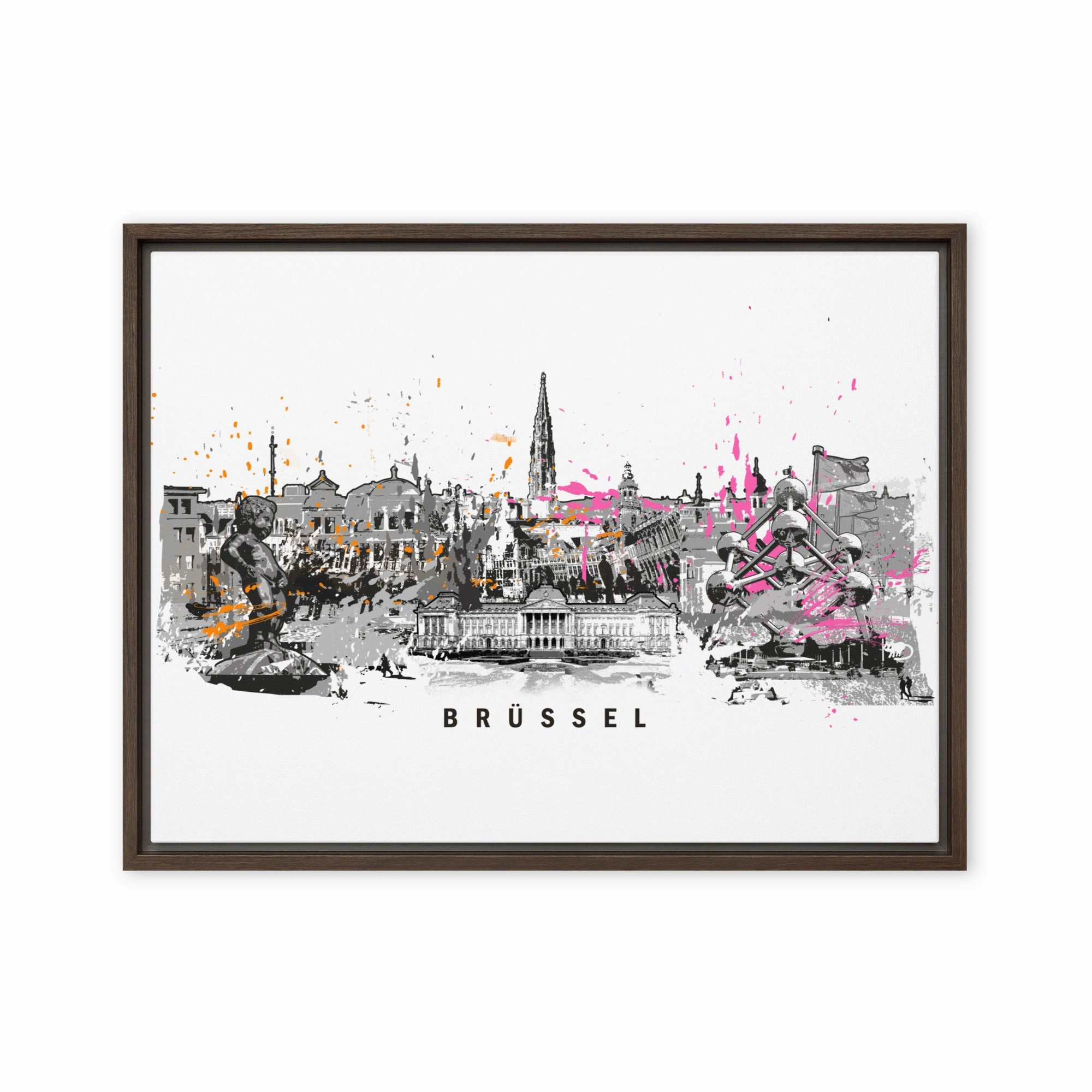 Canvas - Skyline Brussels canvas mural art