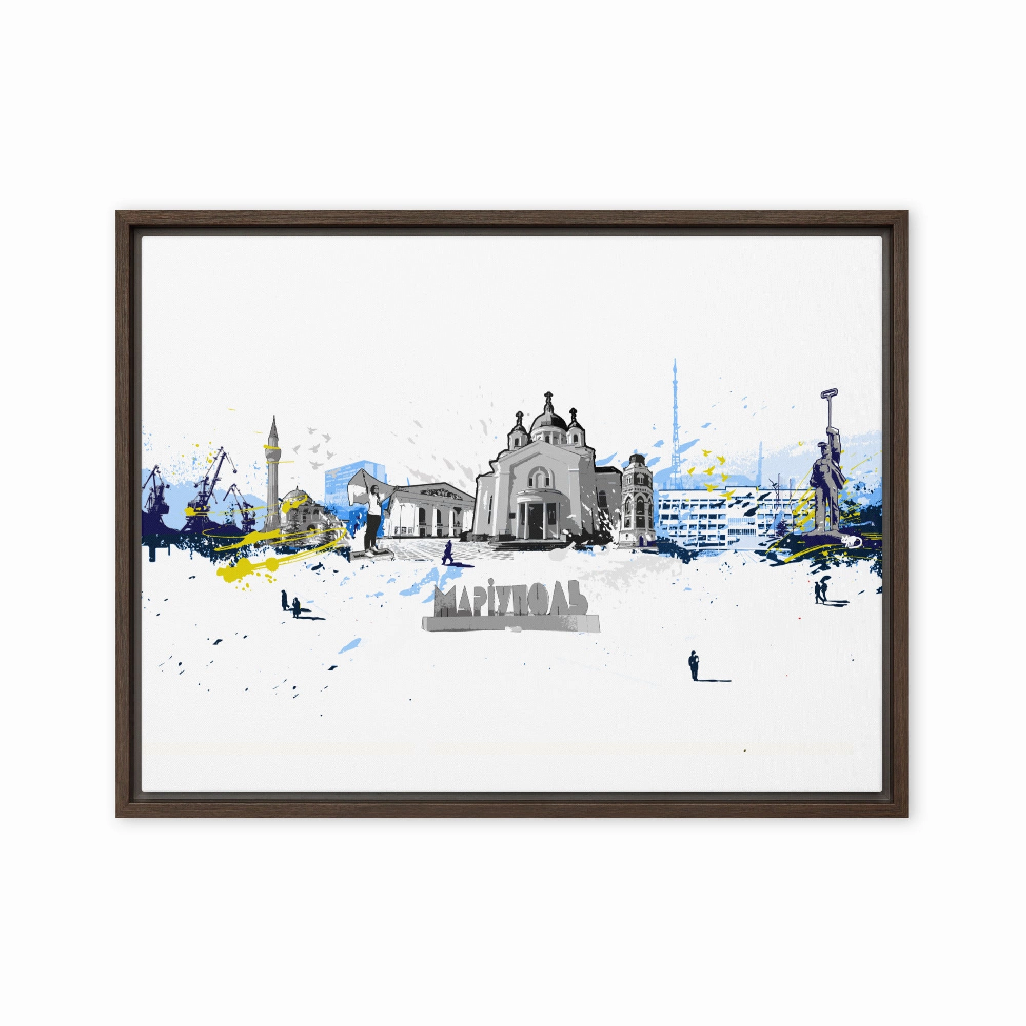 Canvas - Skyline Mariupol canvas mural art