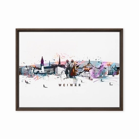 Canvas - Skyline Weimar canvas mural art