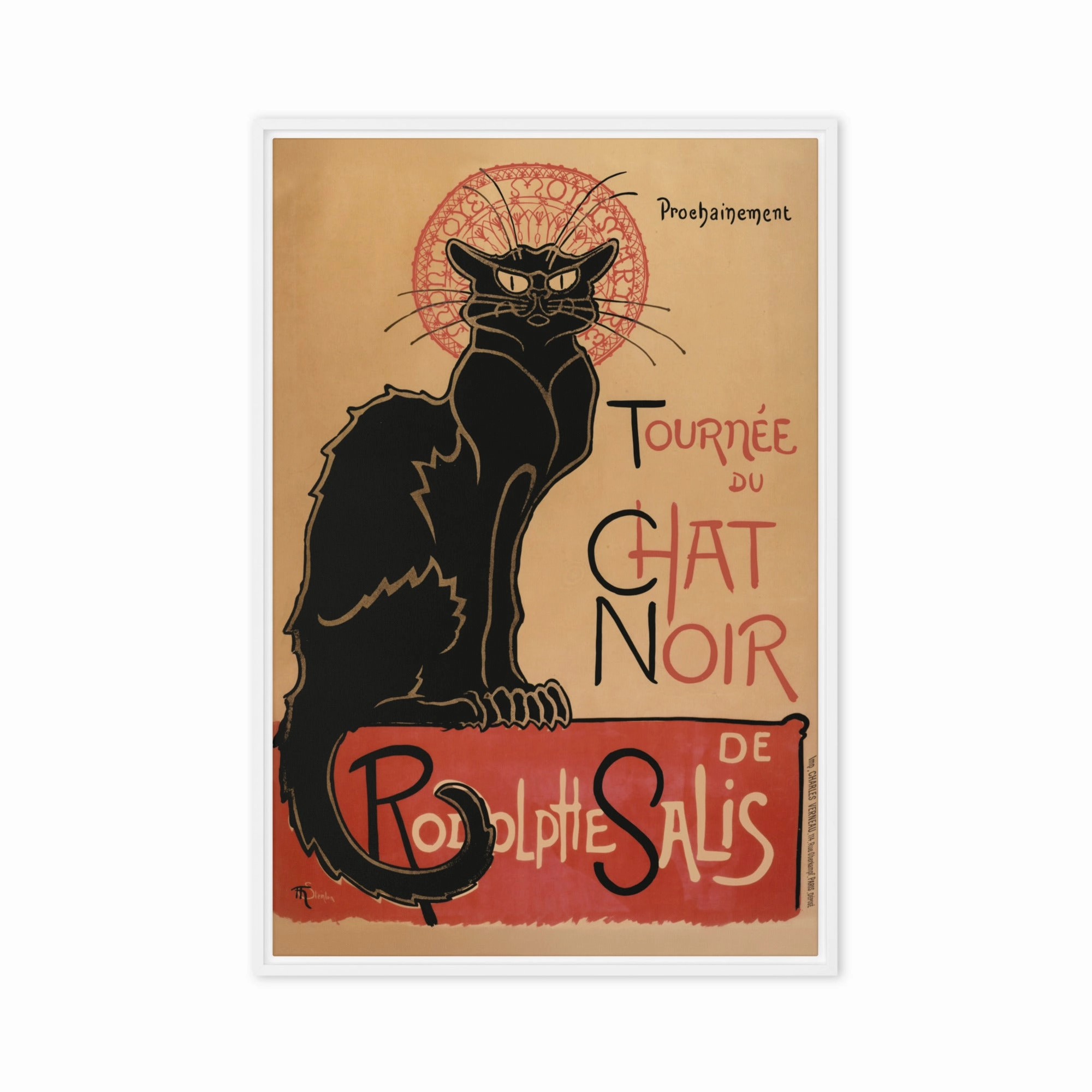Canvas - Thophile Steinlen, Le Chat Noir