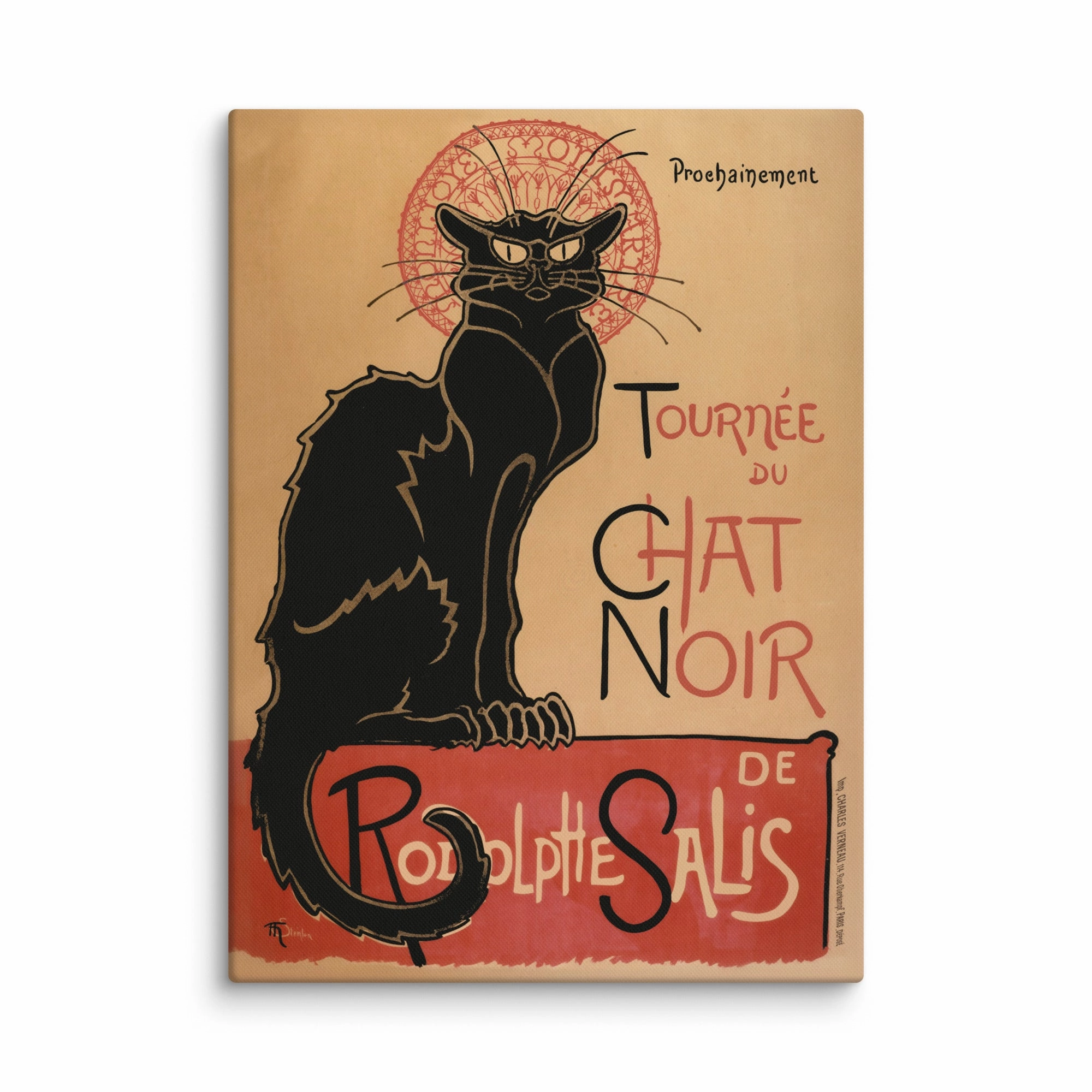 Canvas - Thophile Steinlen, Le Chat Noir