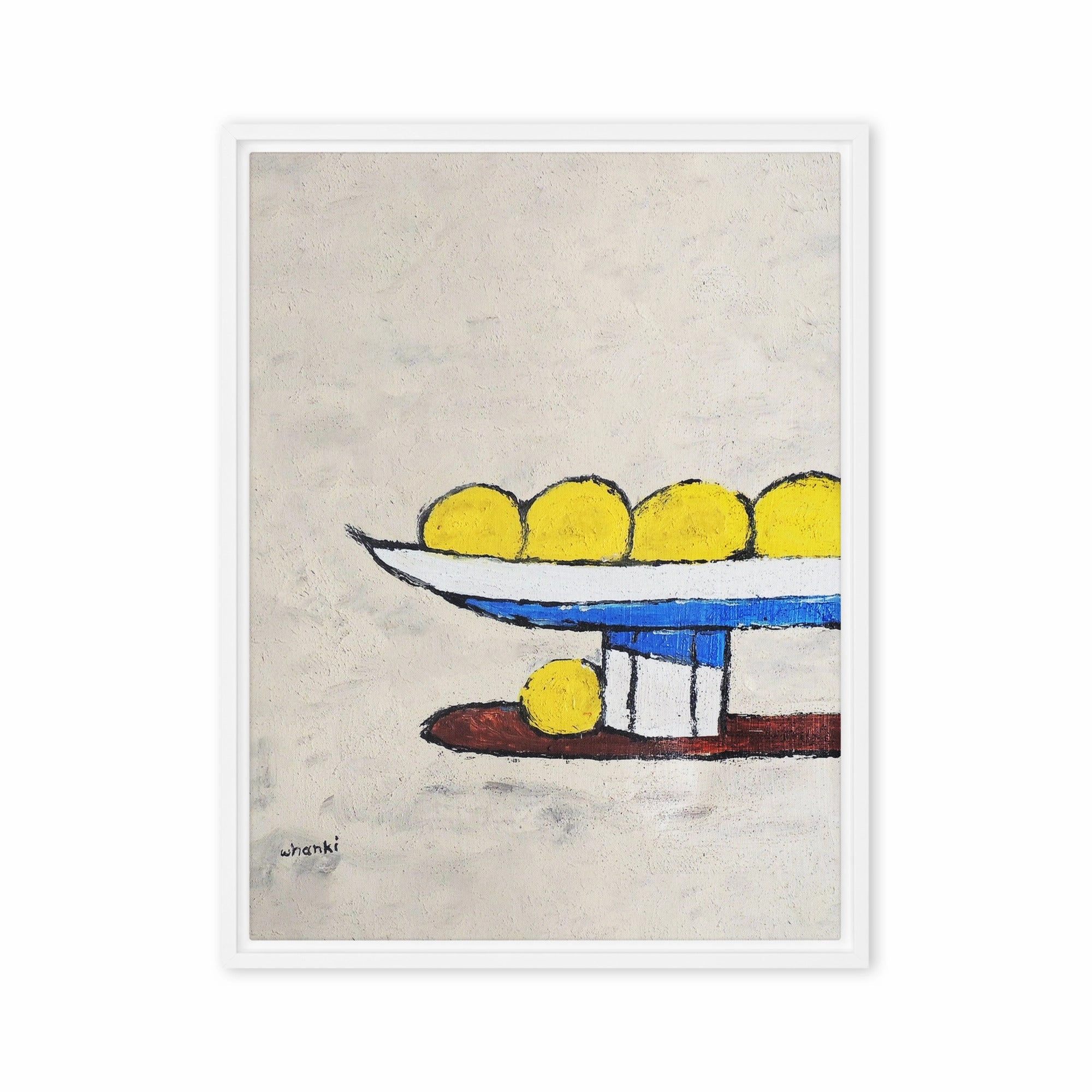 Canvas - Whanki Kim, lemons on tray