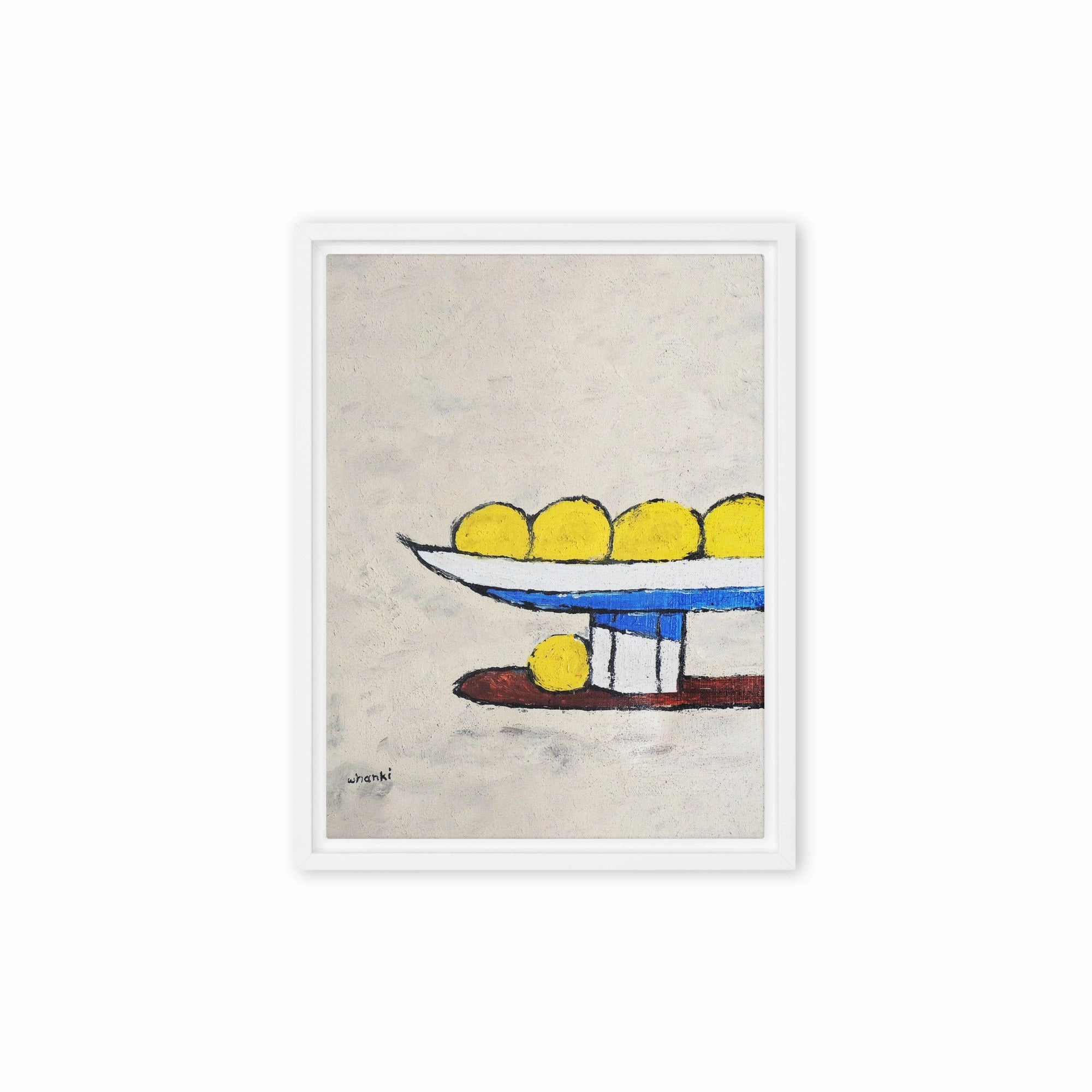 Canvas - Whanki Kim, lemons on tray