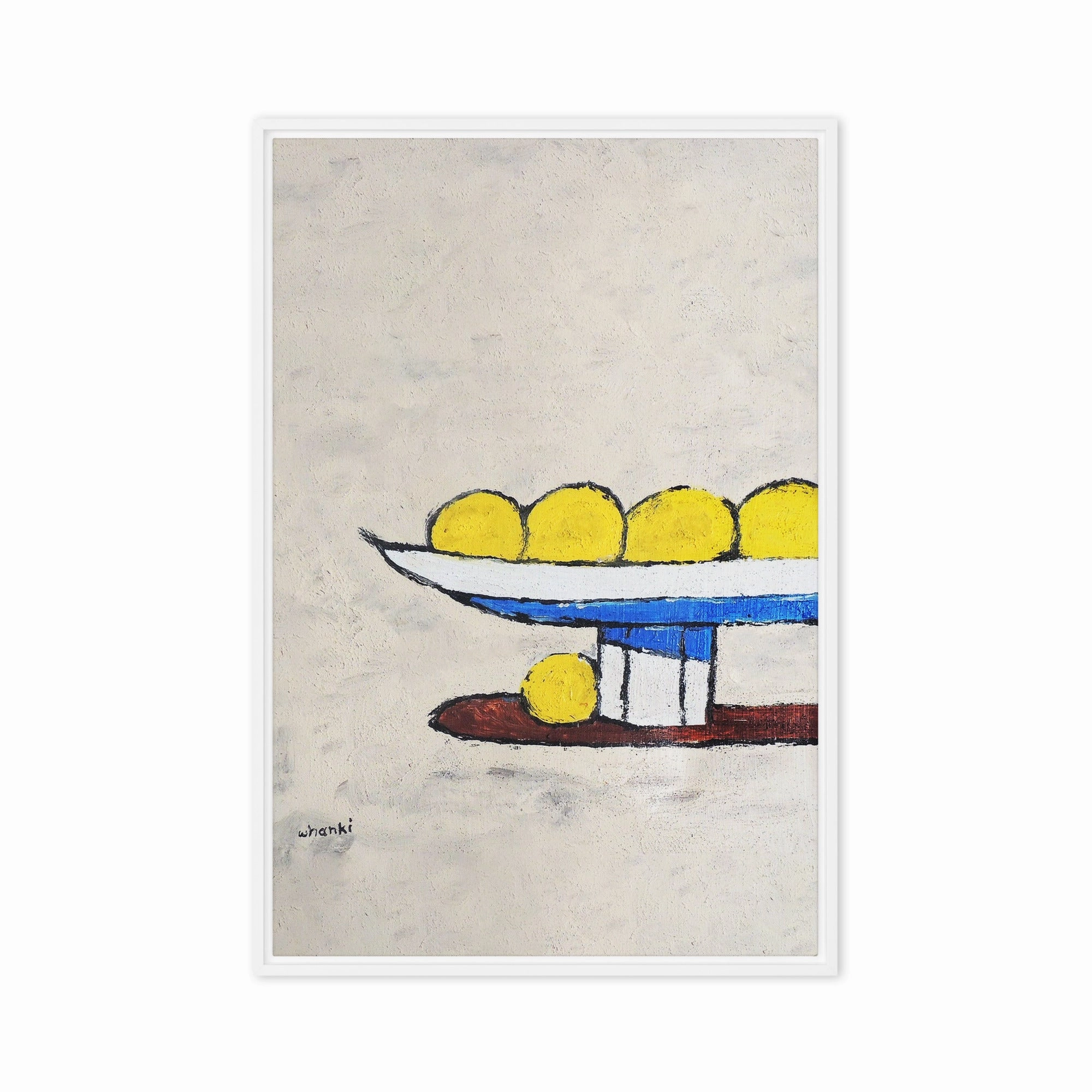Canvas - Whanki Kim, lemons on tray