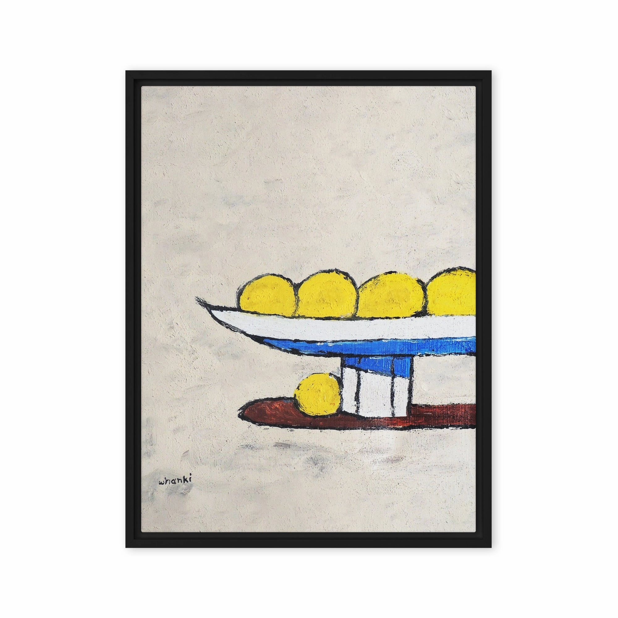 Canvas - Whanki Kim, lemons on tray
