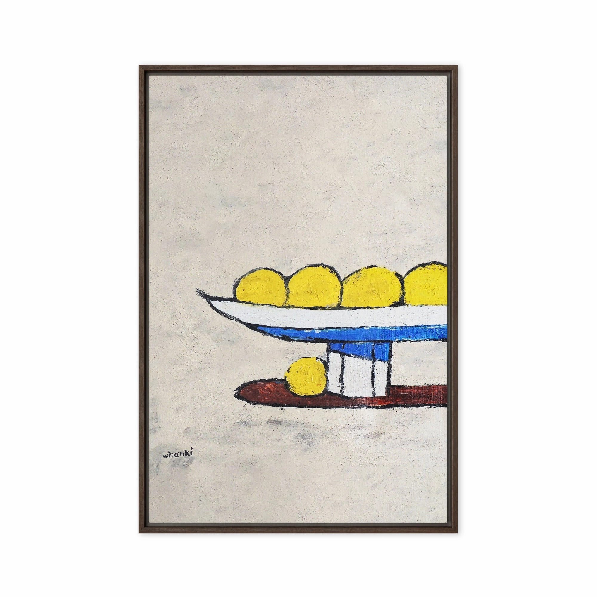 Canvas - Whanki Kim, lemons on tray