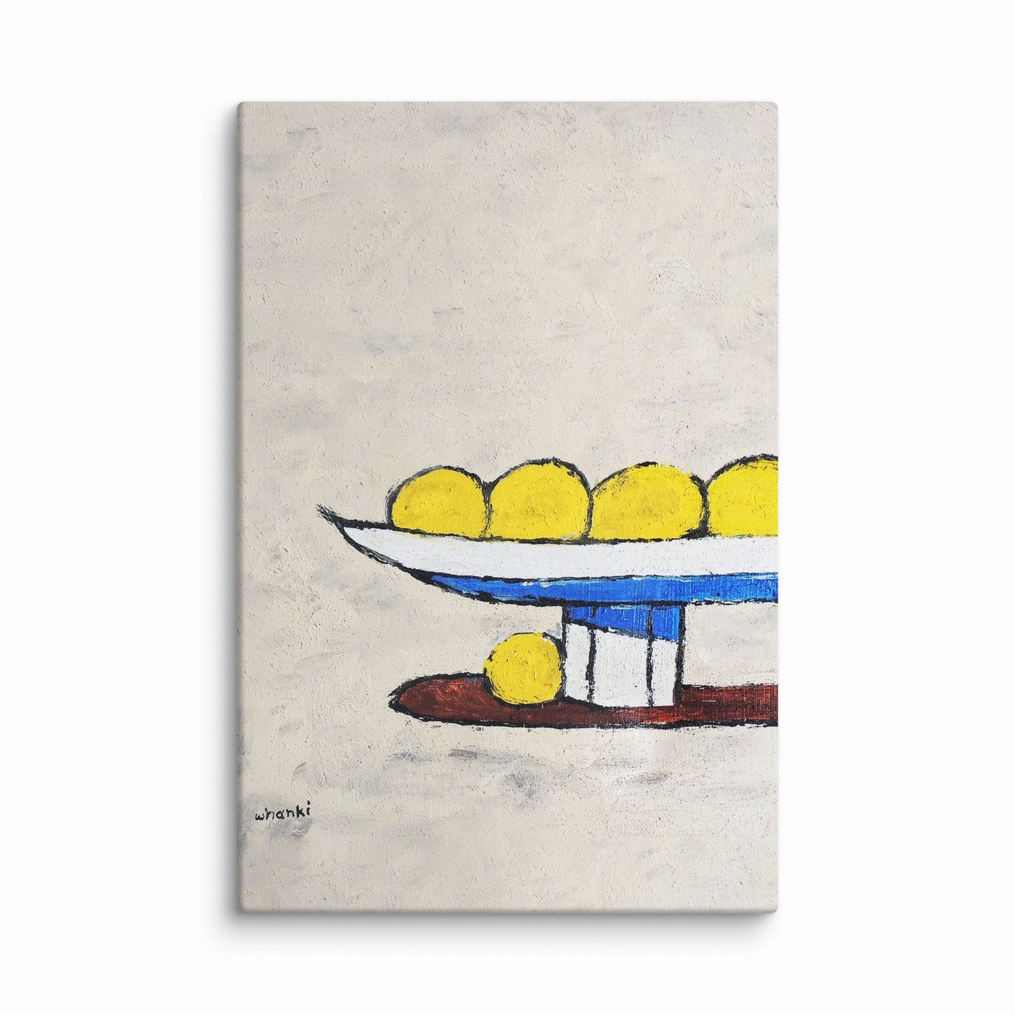 Canvas - Whanki Kim, lemons on tray