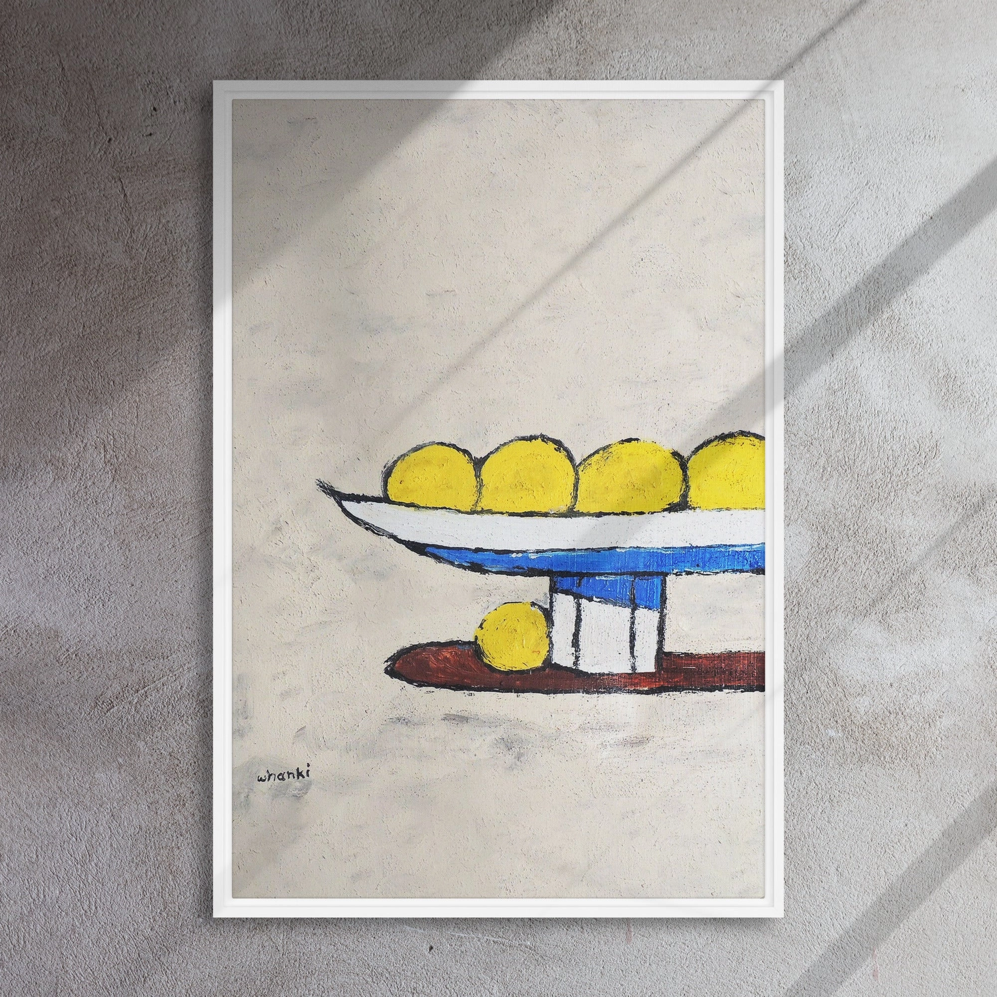 Canvas - Whanki Kim, lemons on tray