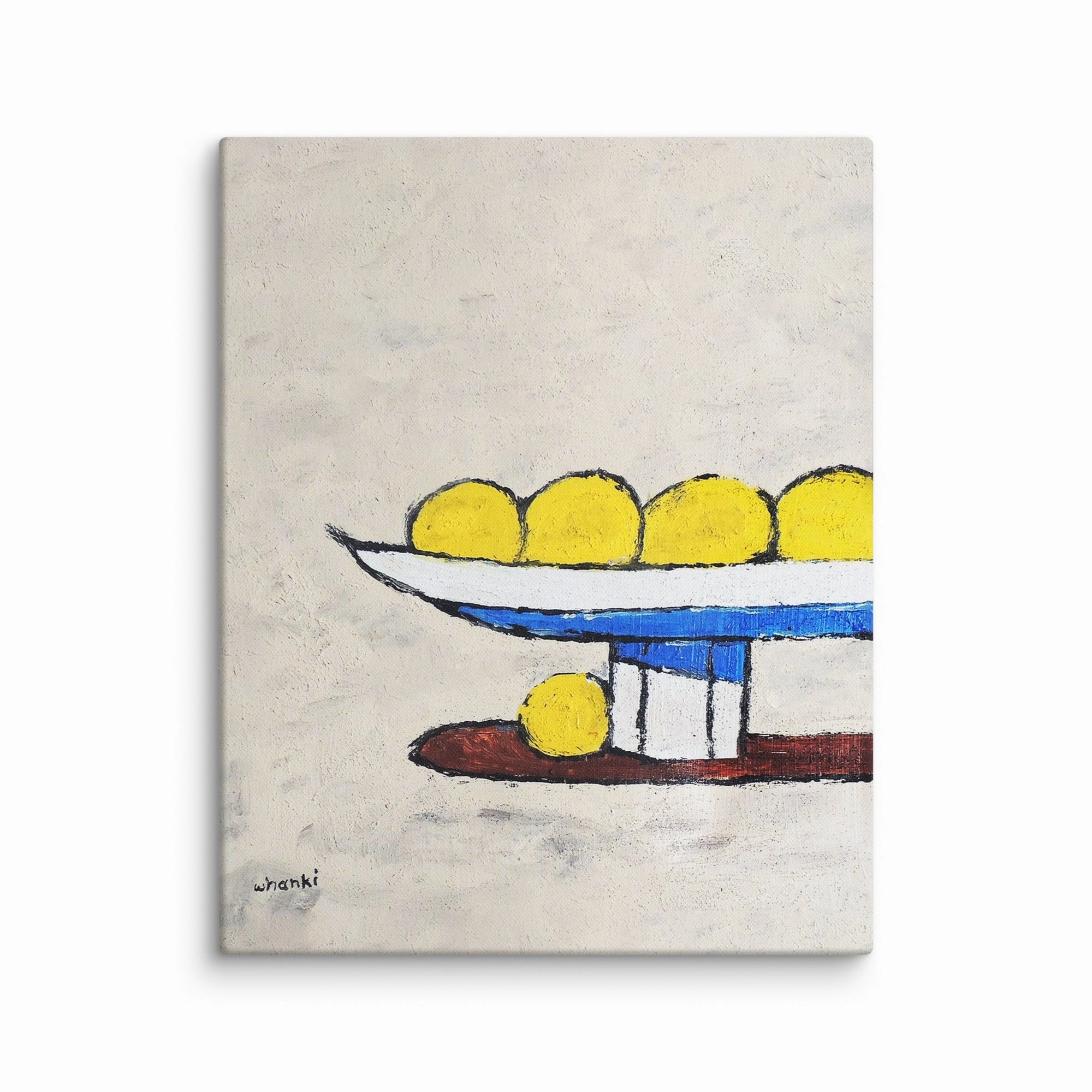 Canvas - Whanki Kim, lemons on tray