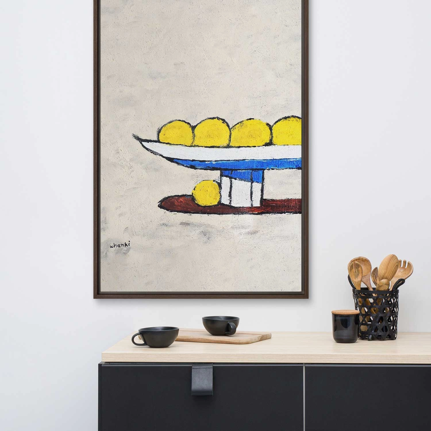 Canvas - Whanki Kim, lemons on tray
