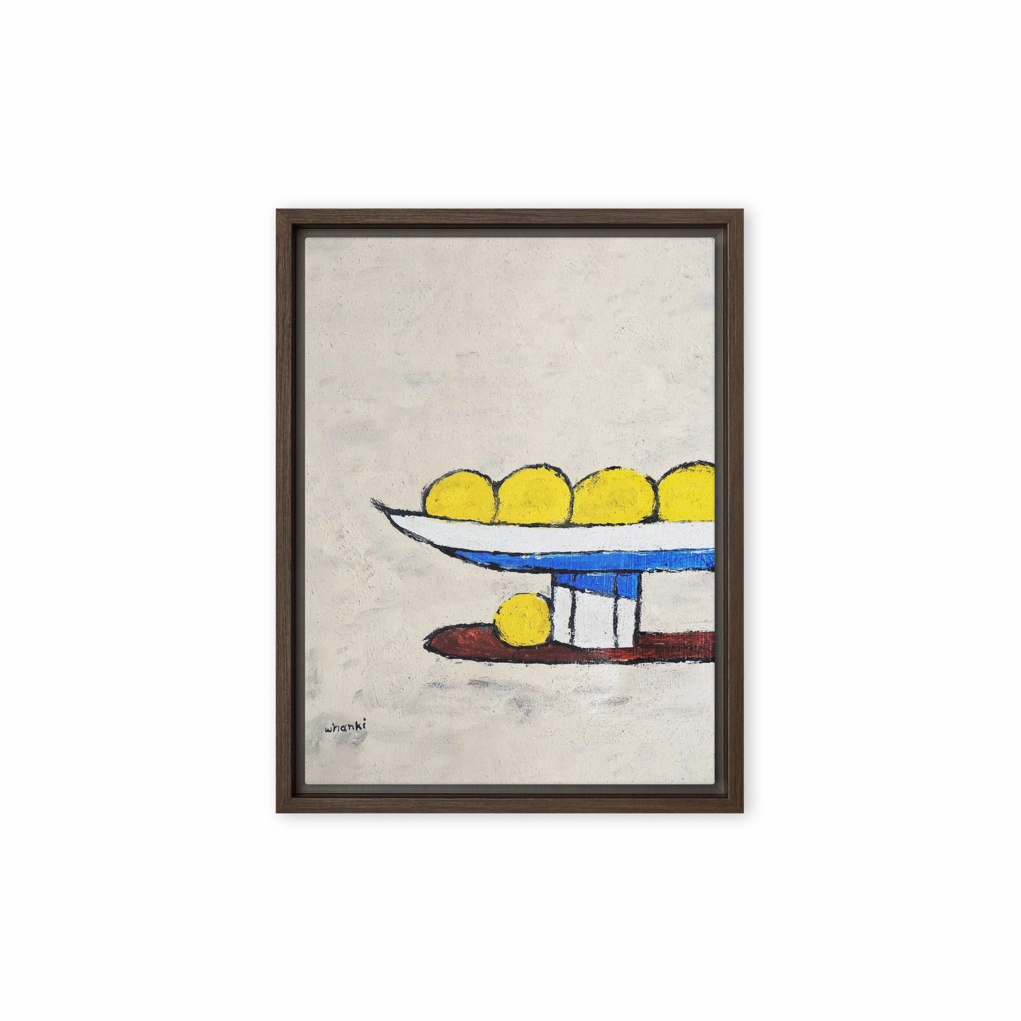 Canvas - Whanki Kim, lemons on tray