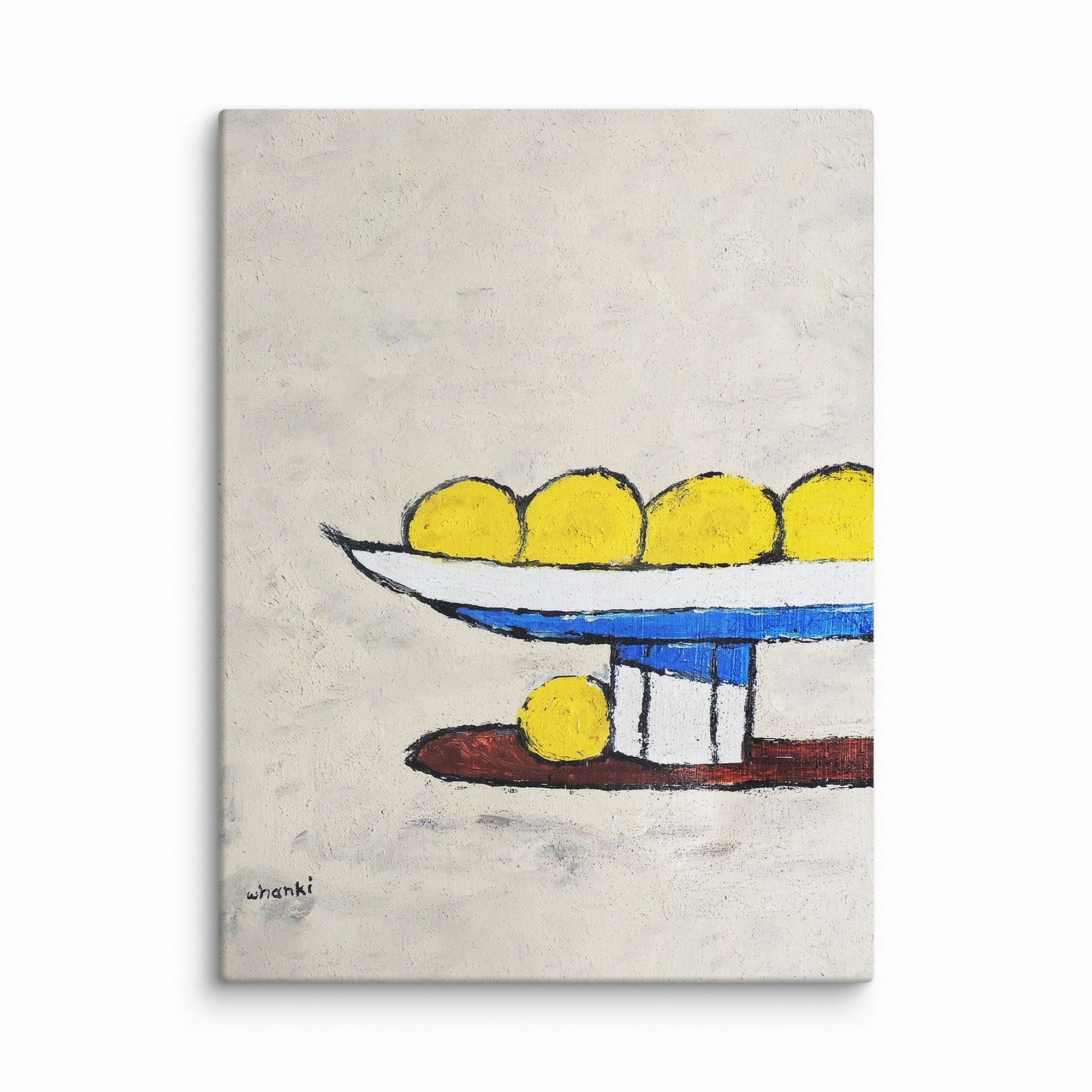 Canvas - Whanki Kim, lemons on tray