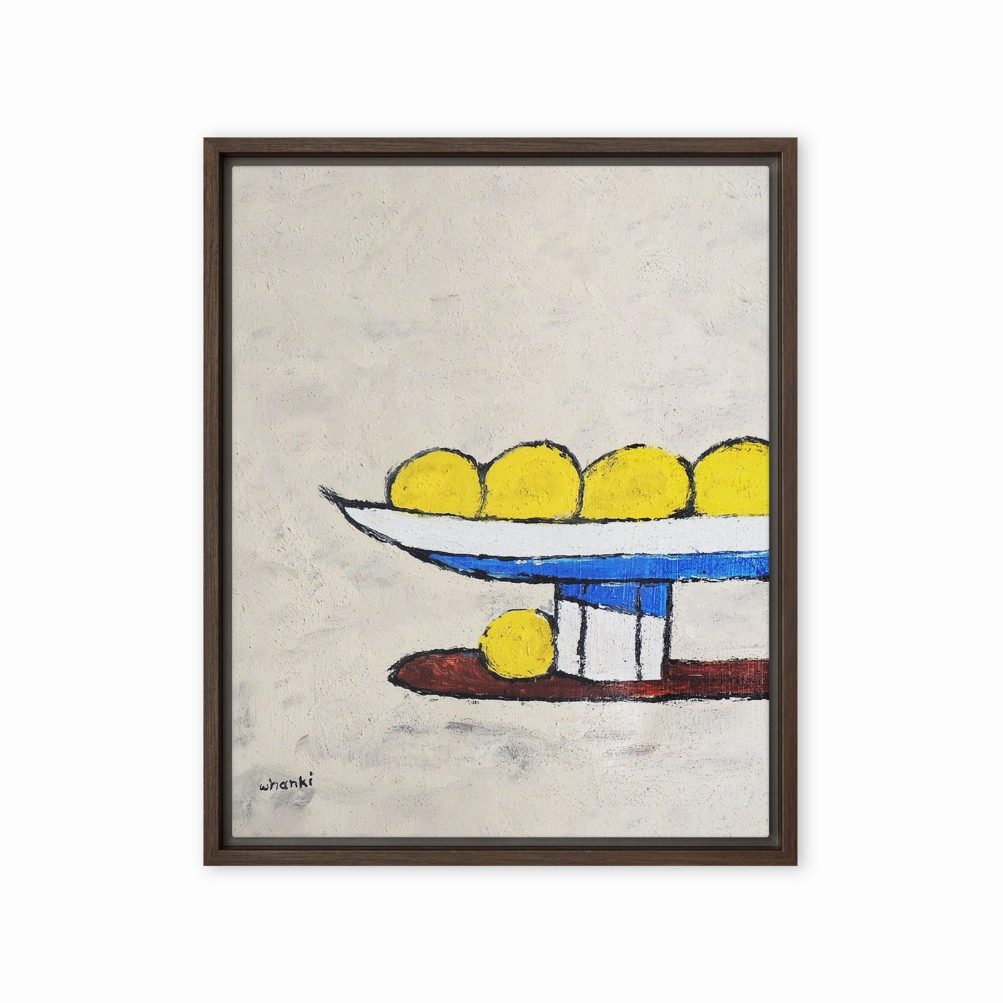 Canvas - Whanki Kim, lemons on tray