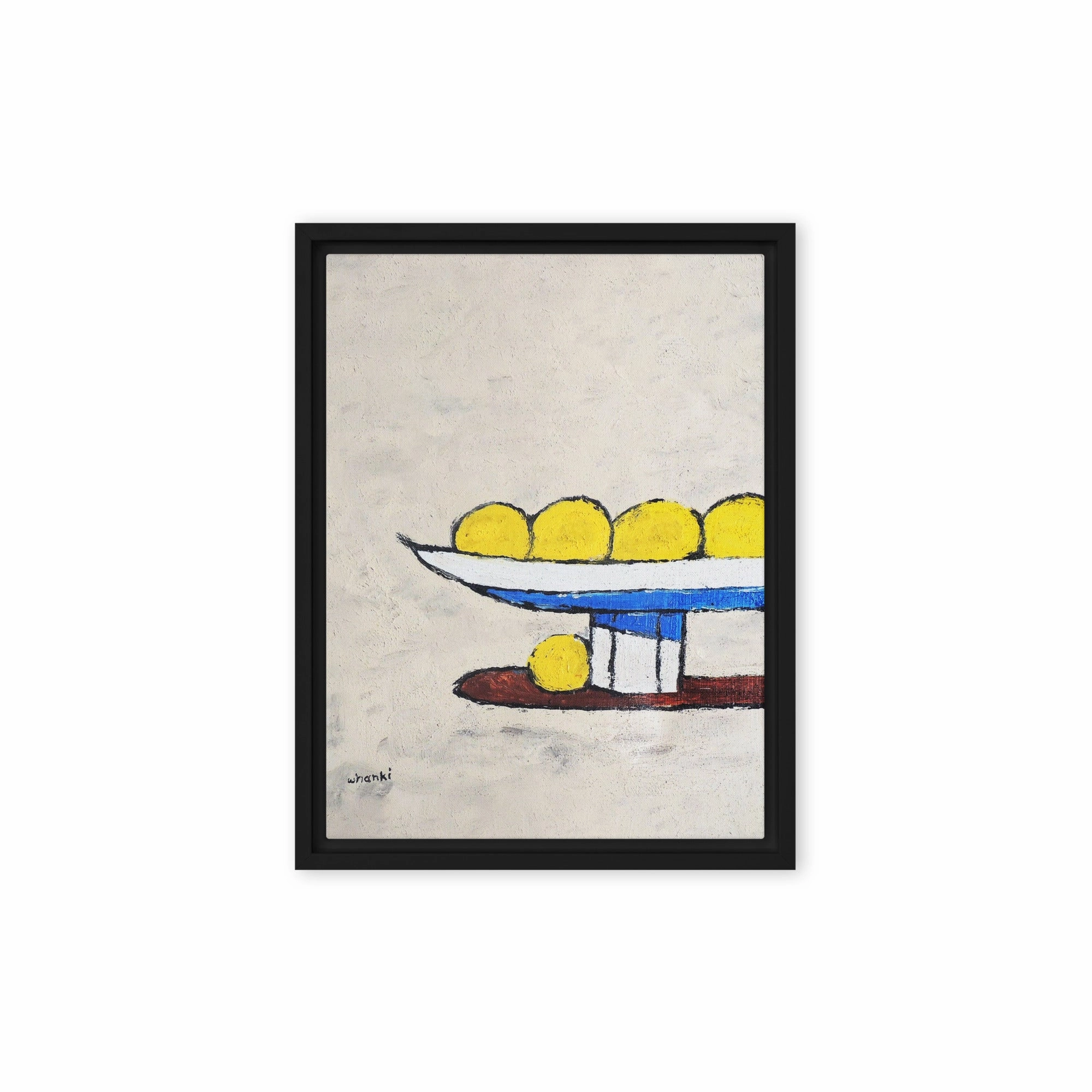 Canvas - Whanki Kim, lemons on tray