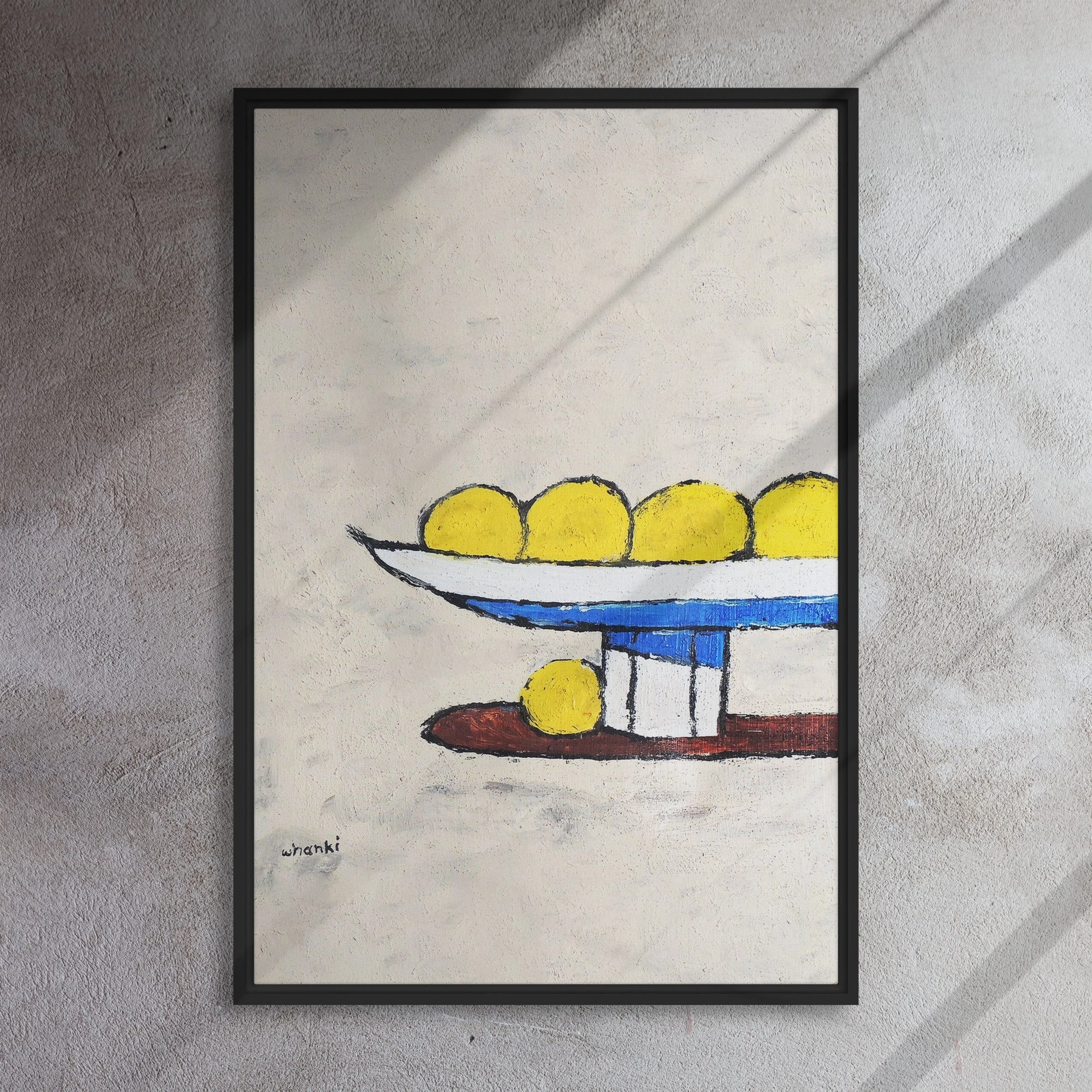 Canvas - Whanki Kim, lemons on tray