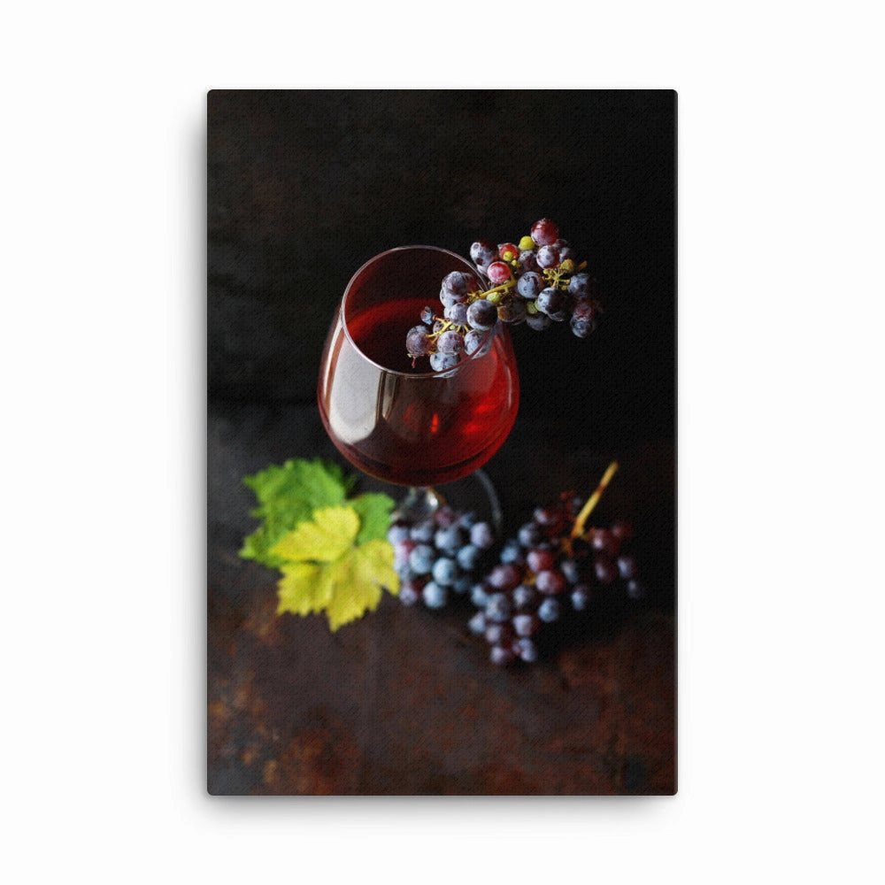 Canvas - Wine and Grapes