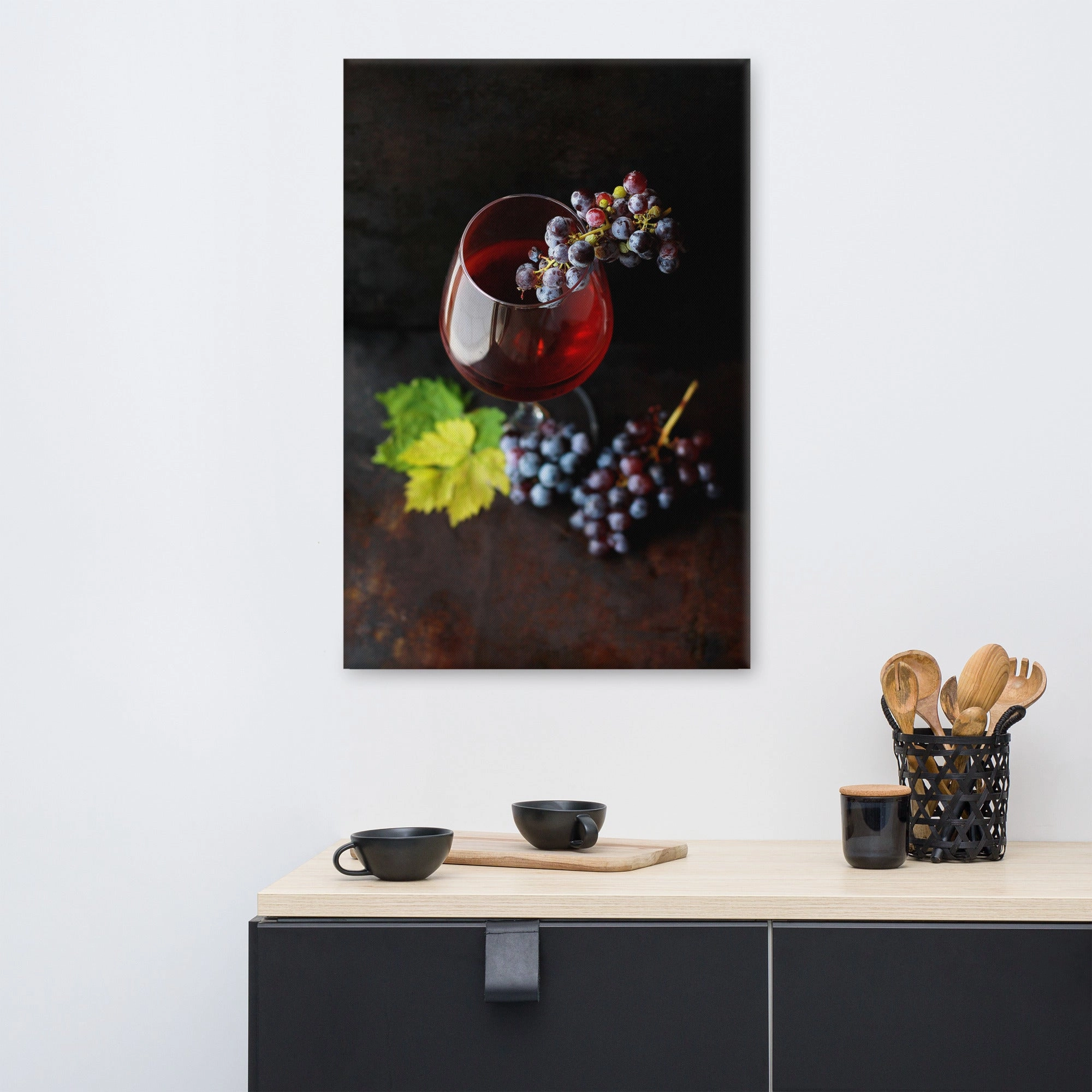 Canvas - Wine and Grapes