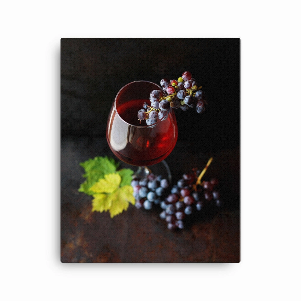 Canvas - Wine and Grapes